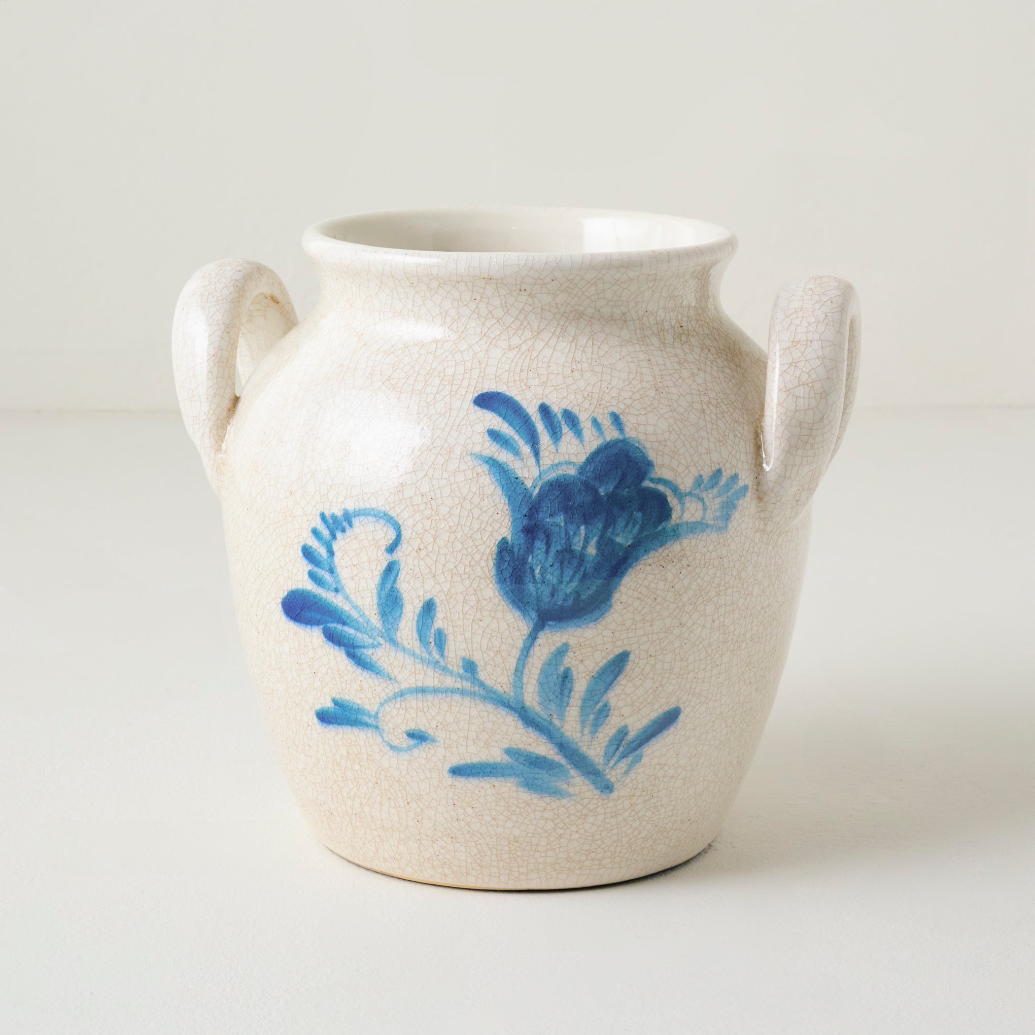 Caroline Blue Hand-Painted Vase On sale for $19.99, discounted from $48.00