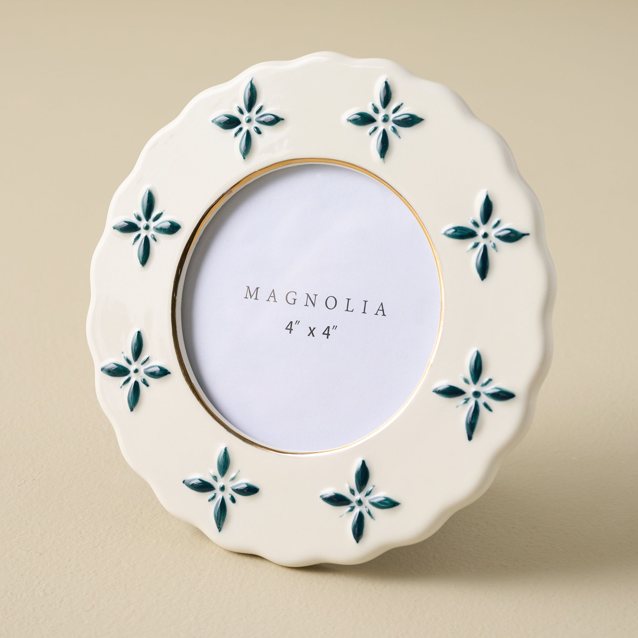 Blue Round Luna Photo Frame
