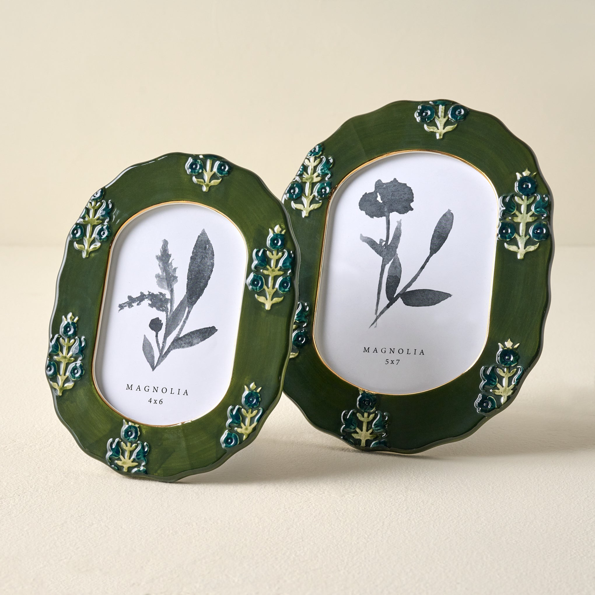 Ceramic Block Print Photo Frames Items range from $32.00 to $34.00