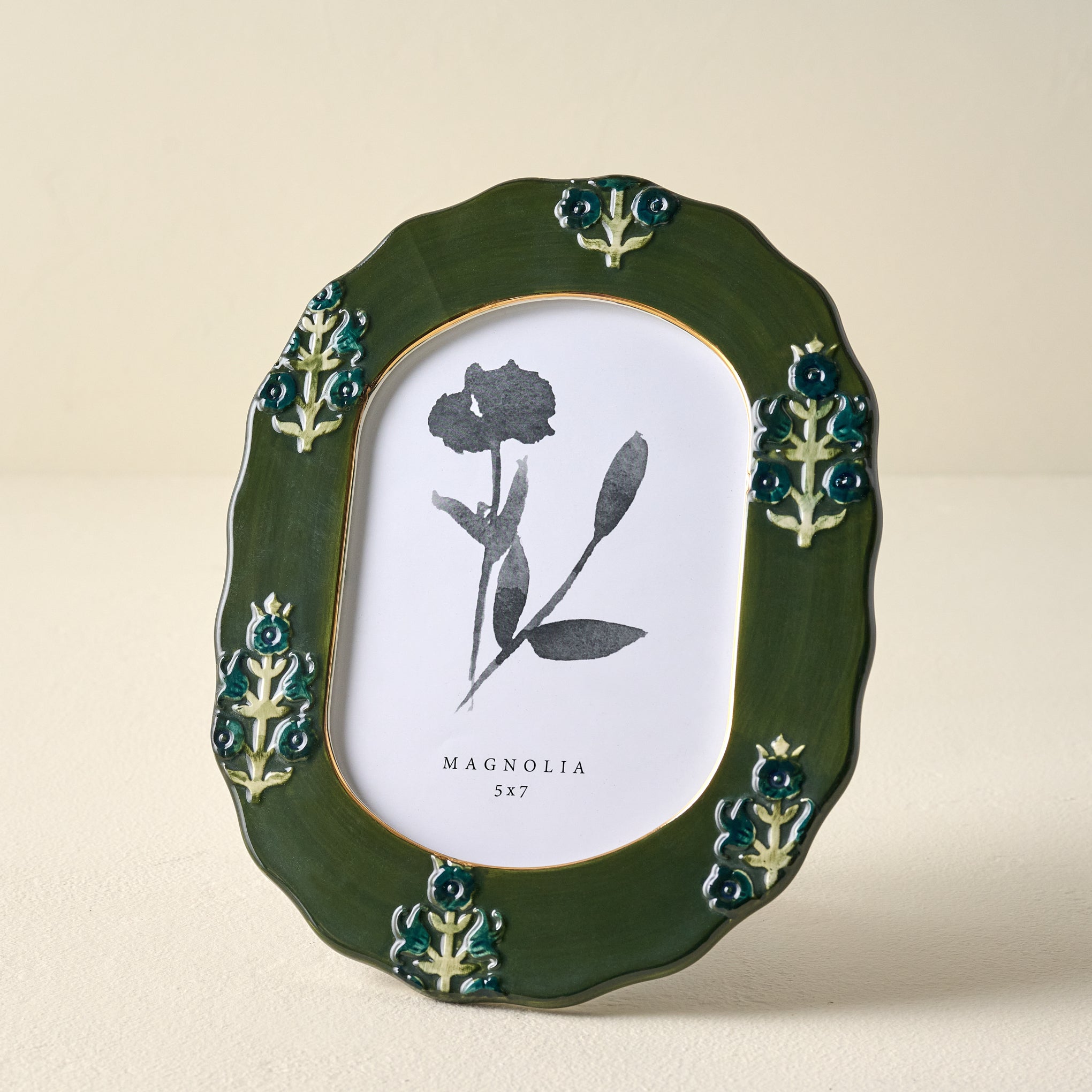 5x7 Ceramic Block Print Photo Frame