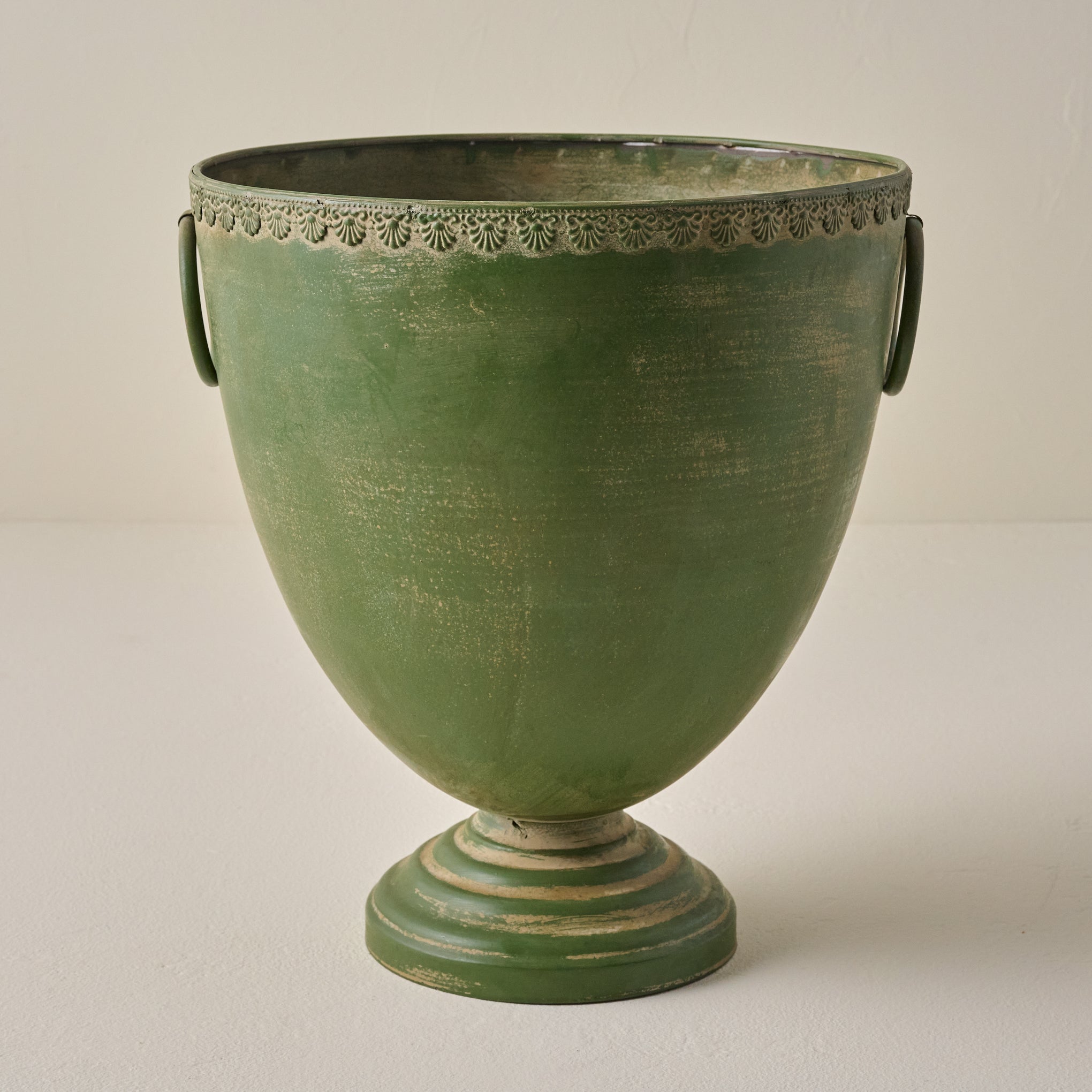 Green Aged Urn Vase large