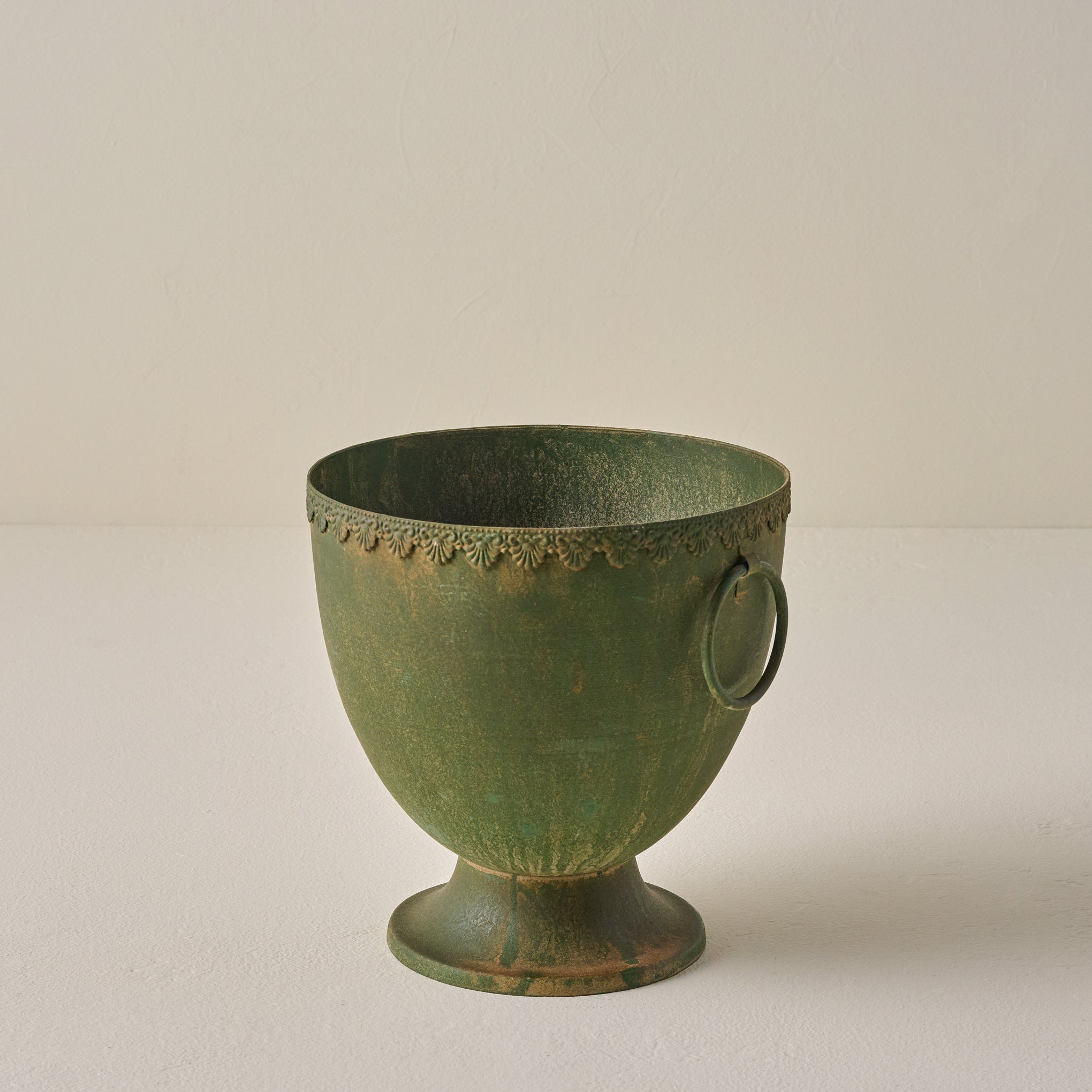 Green Aged Urn Vase small
