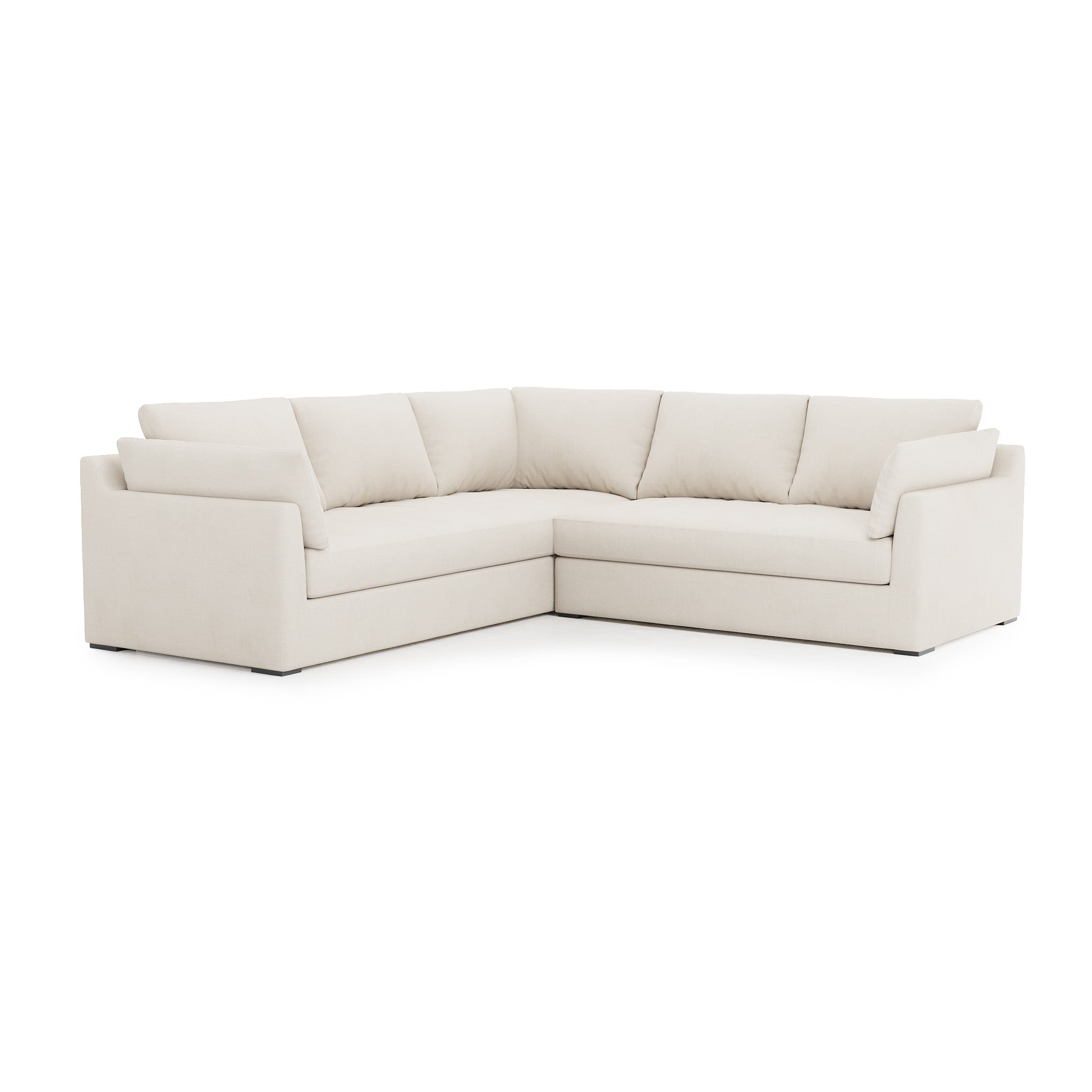 Serene Sectional dove ivory left corner