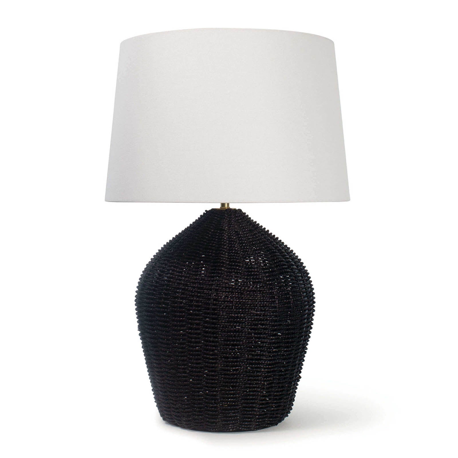 Tia Black Rattan Table Lamp
