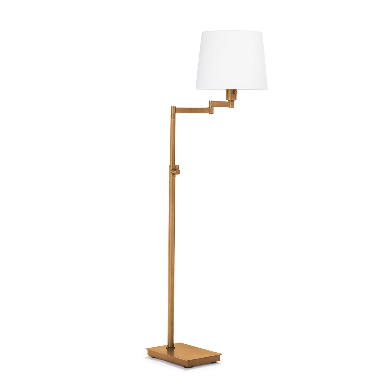 Natural Brass Swivel Floor Lamp $1100.00