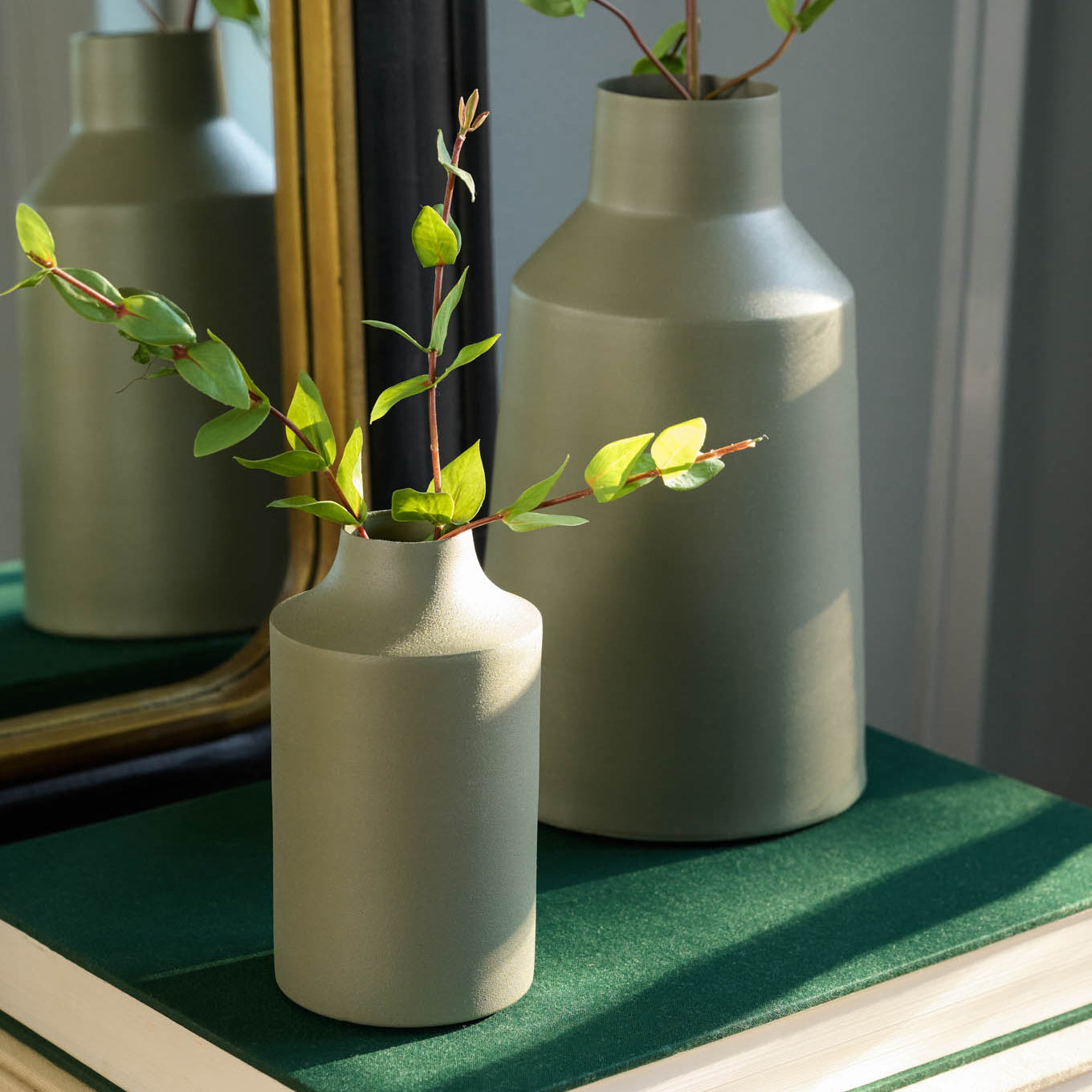Sage Green Carter Vase On sale with items ranging from $4.99 to $9.99, discounted from $18.00 to $30.00