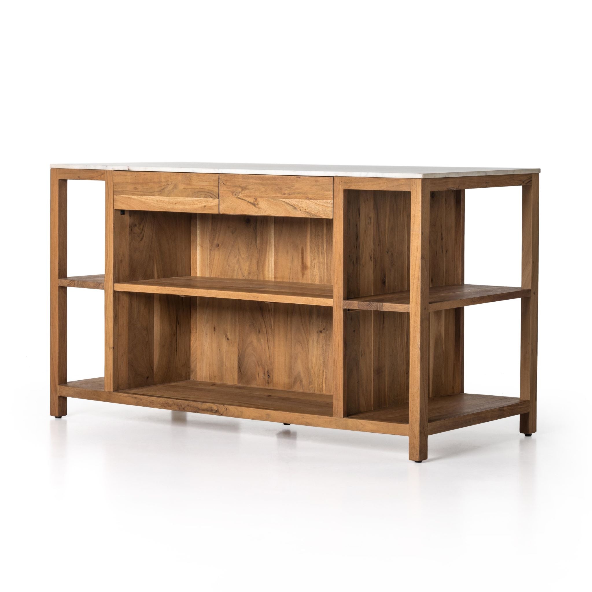 Frasier Kitchen Island front view angled $2399.00