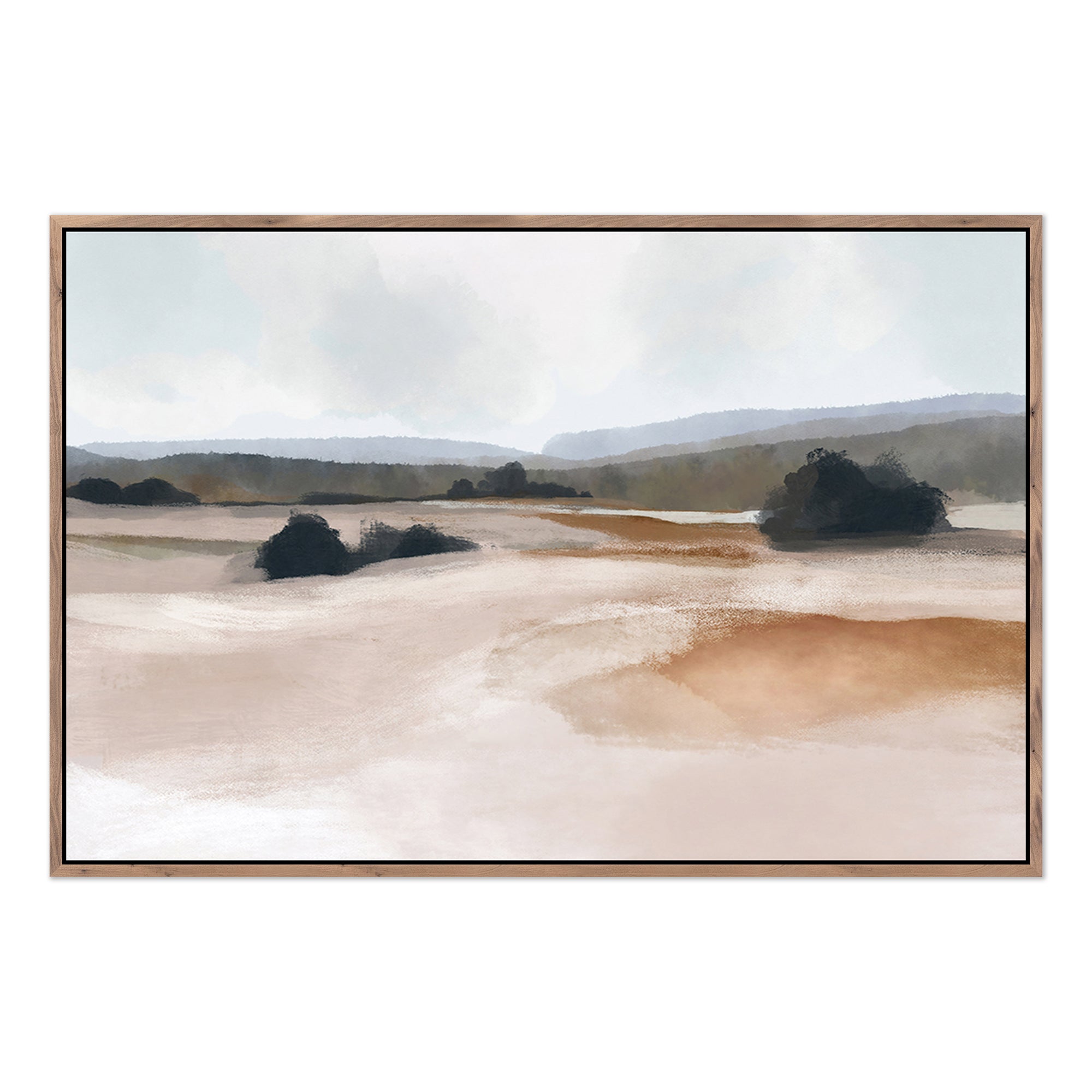 Framed wall art called The Ranch by Dan Hobday