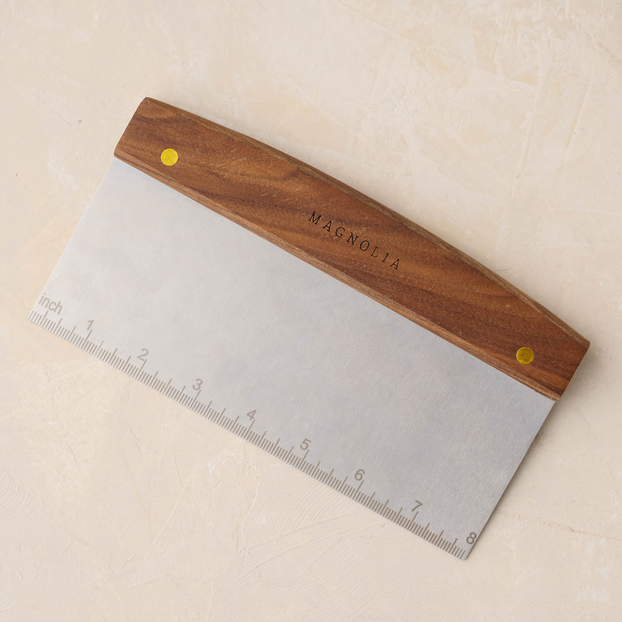 Gristmill Collection Bench Scraper with Walnut Handle (Large)