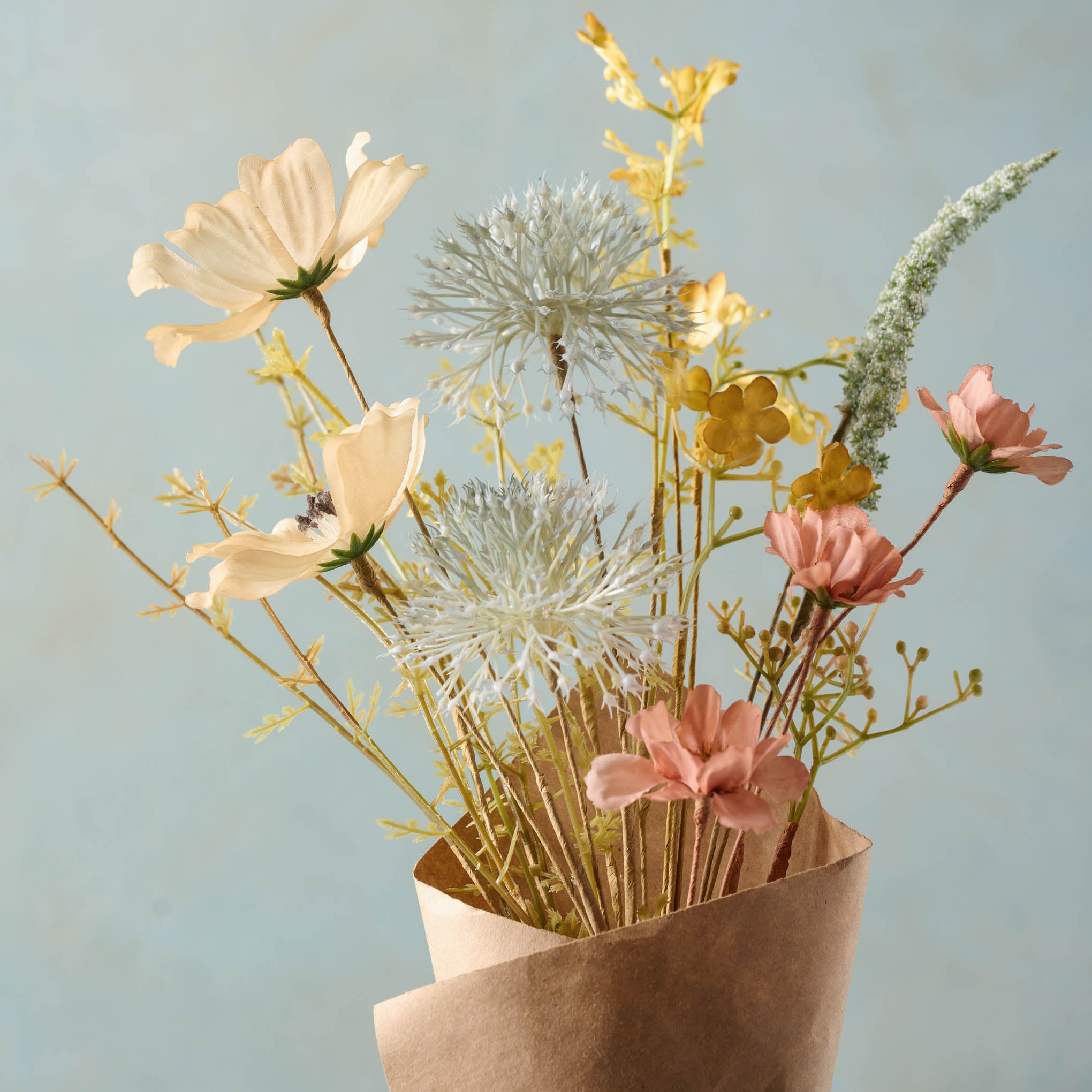 Close up image of blooms on spring blooms bouquet $14.00