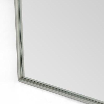 large rectangular steel  framed floor mirror