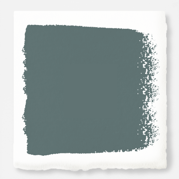 deep muted blue with grey undertones door and cabinet paint named duke grey