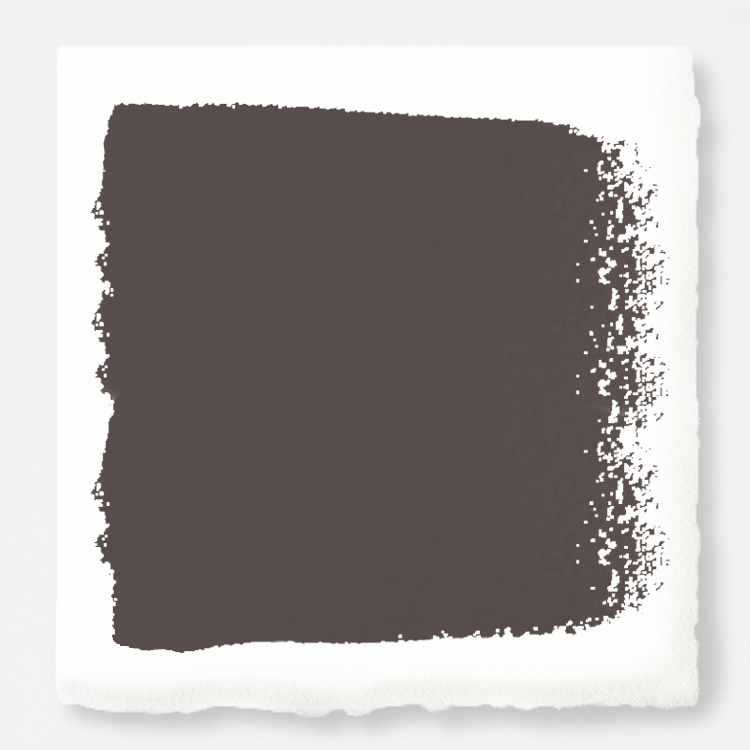 Deep haze gray with silver notes door and cabinet paint named pond stone