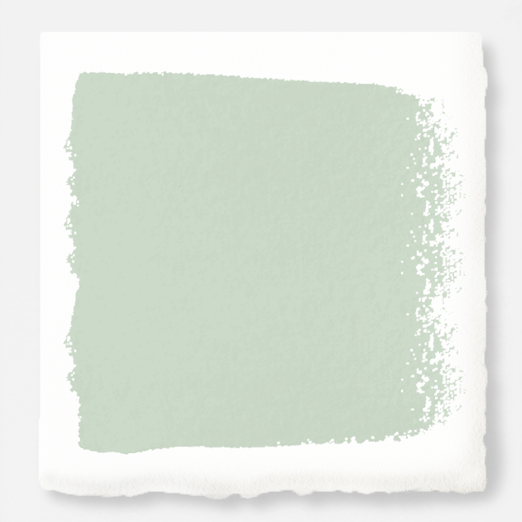 Frosty mint with green and light blue accents door and cabinet paint named mineral green