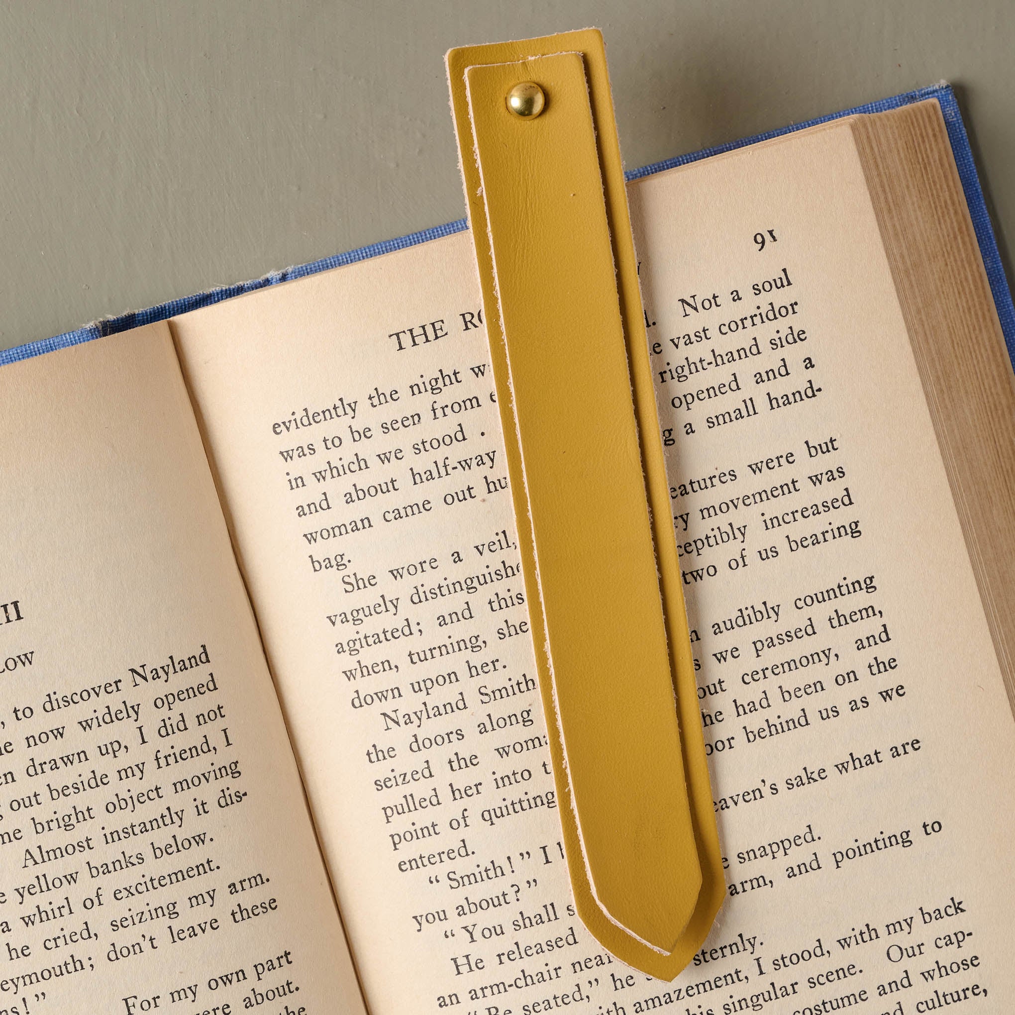 magnolia Leather Bookmark