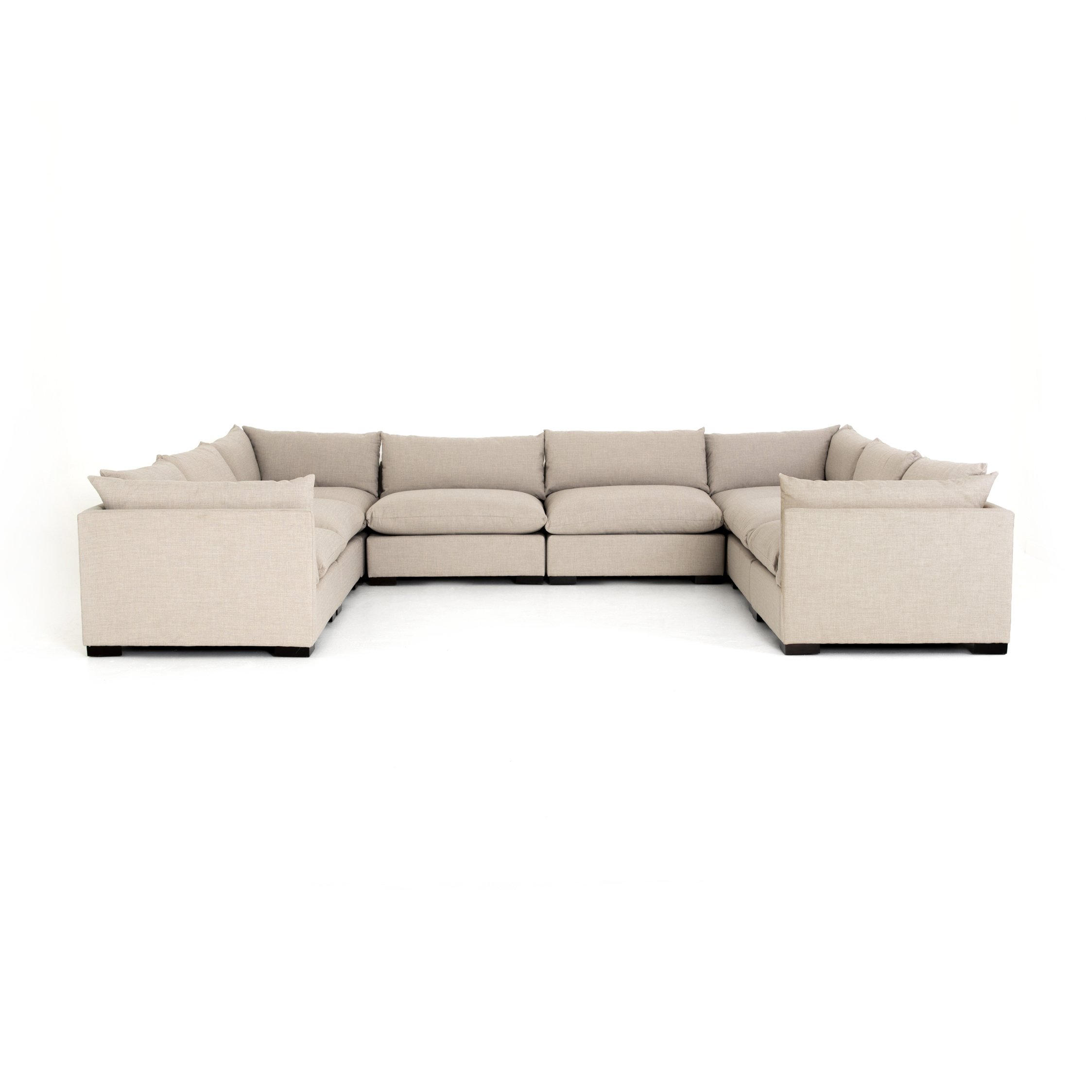 cream fabric u-shaped sectional sofa for magnolia $9999.00