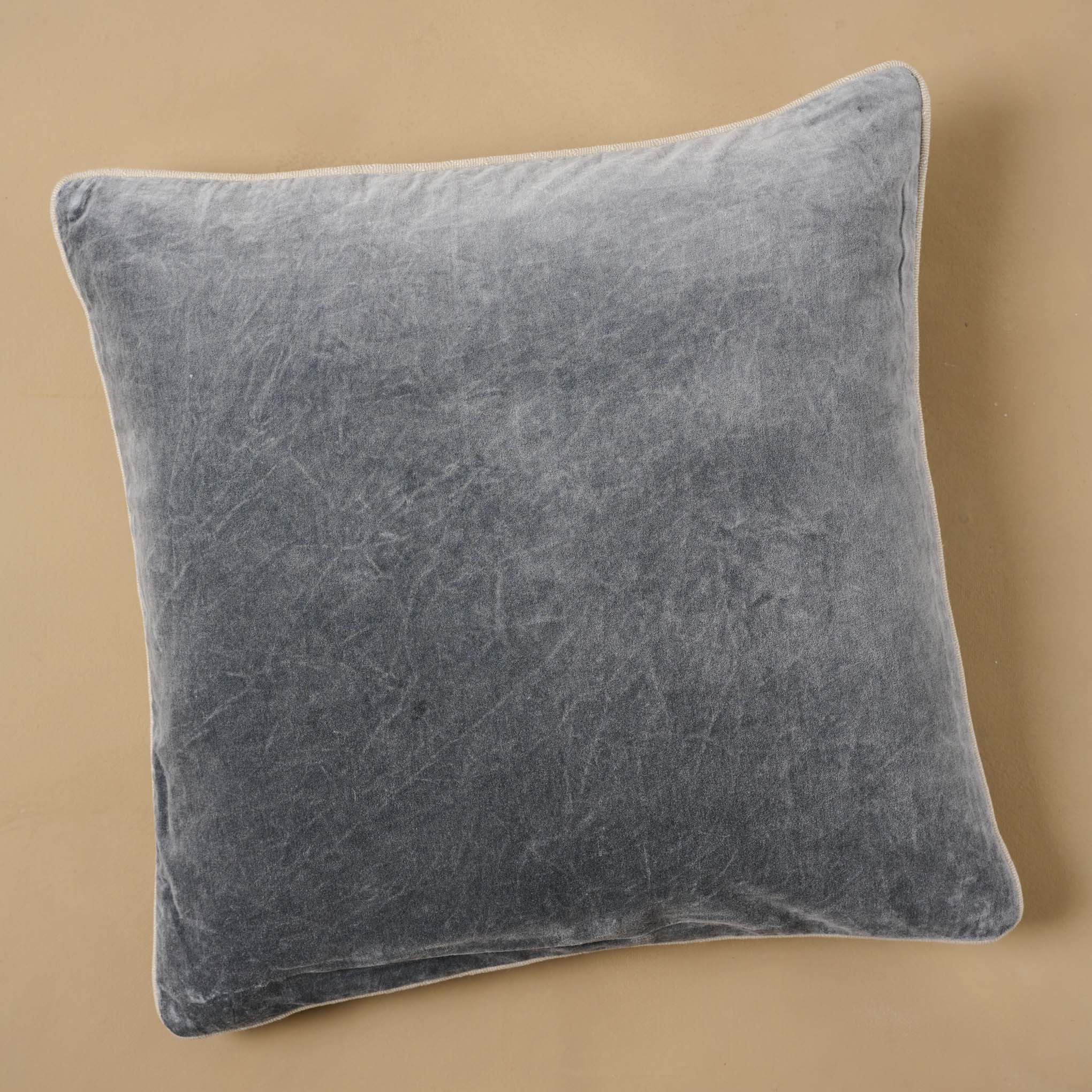 Heirloom Velvet Large Pillow in stone $78.00