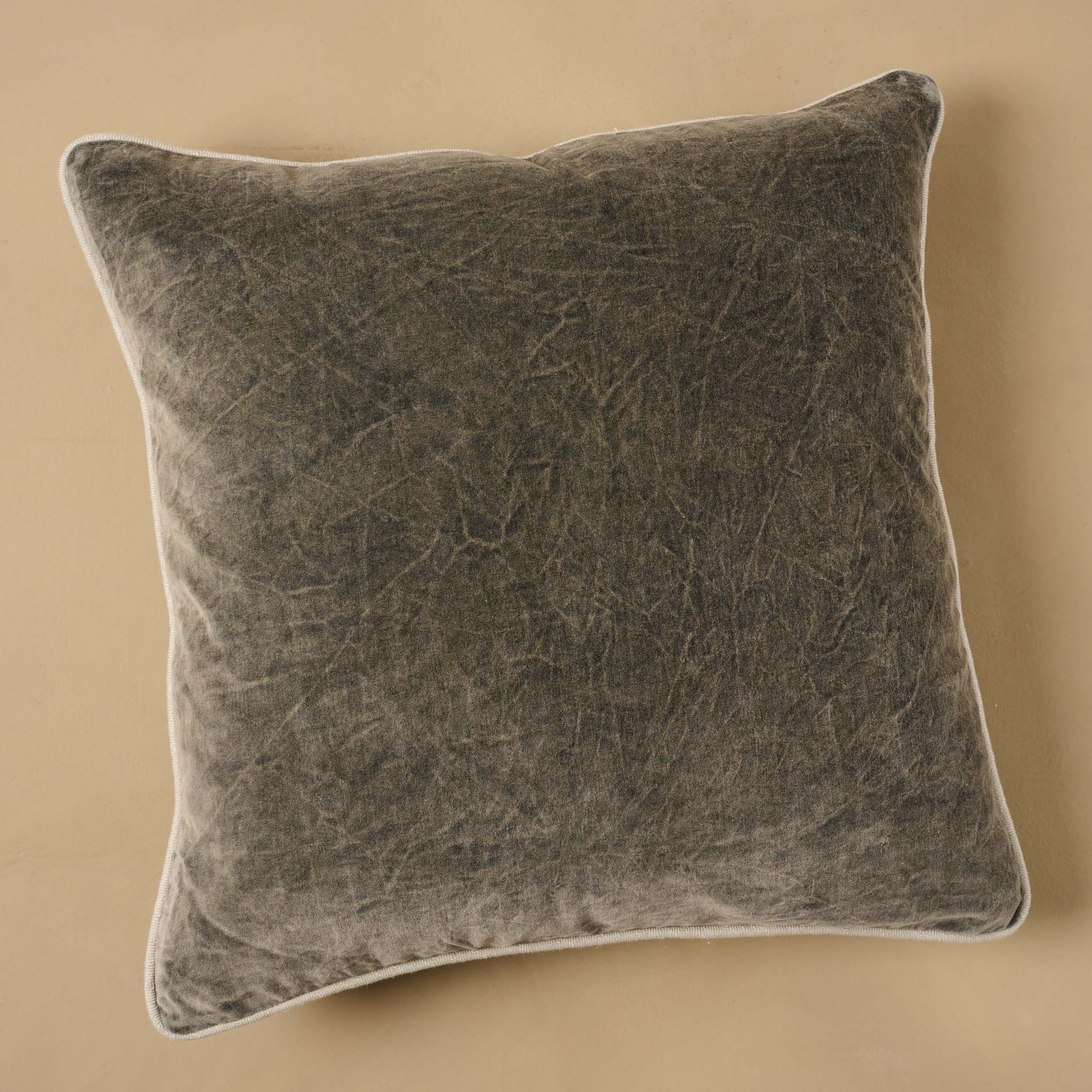 Heirloom Velvet Large Pillow in desert