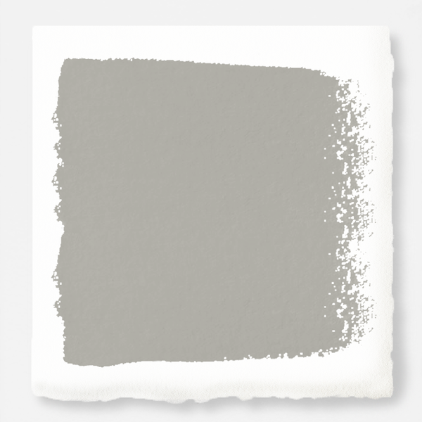 A pure gray lightly dusted with a tan hue exterior paint