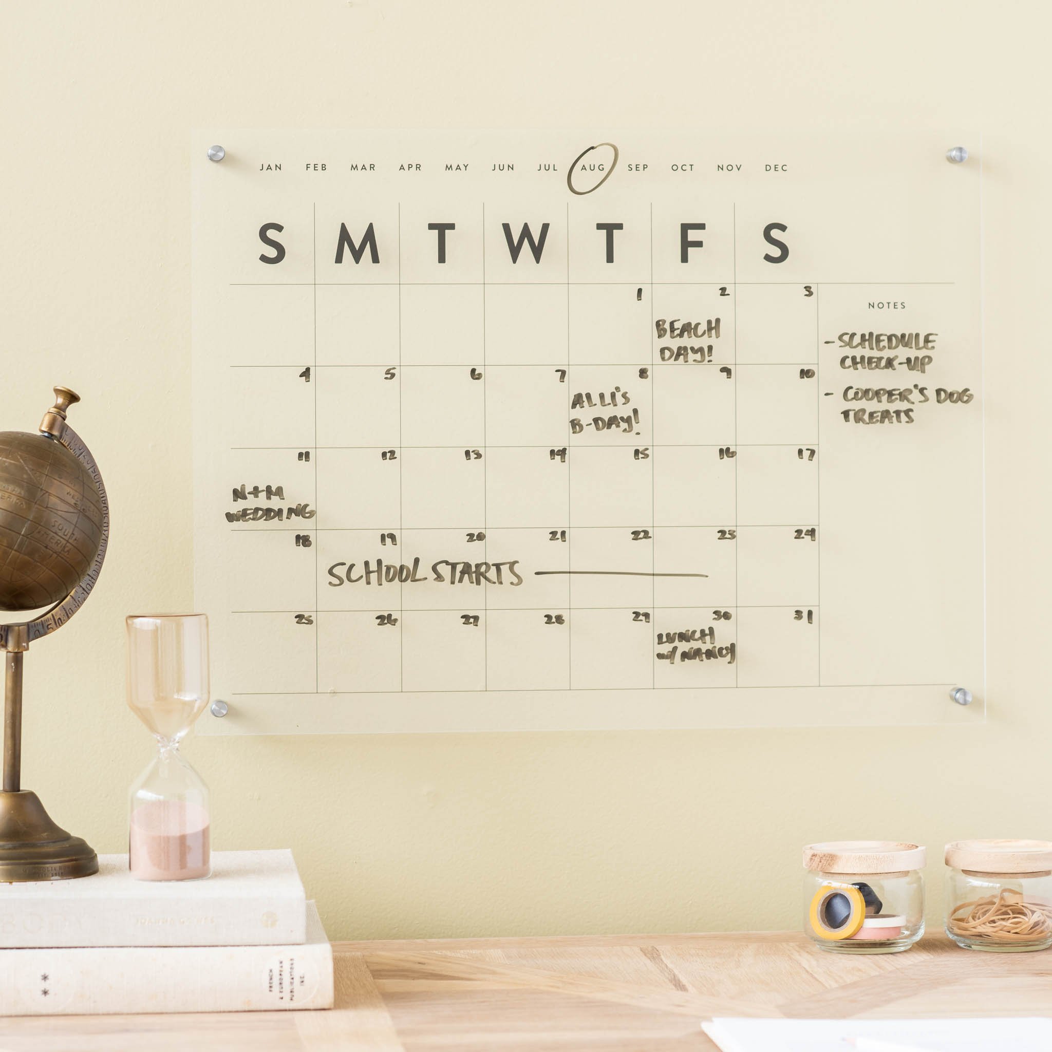 small acrylic wall calendar On sale for $49.99, discounted from $98.00
