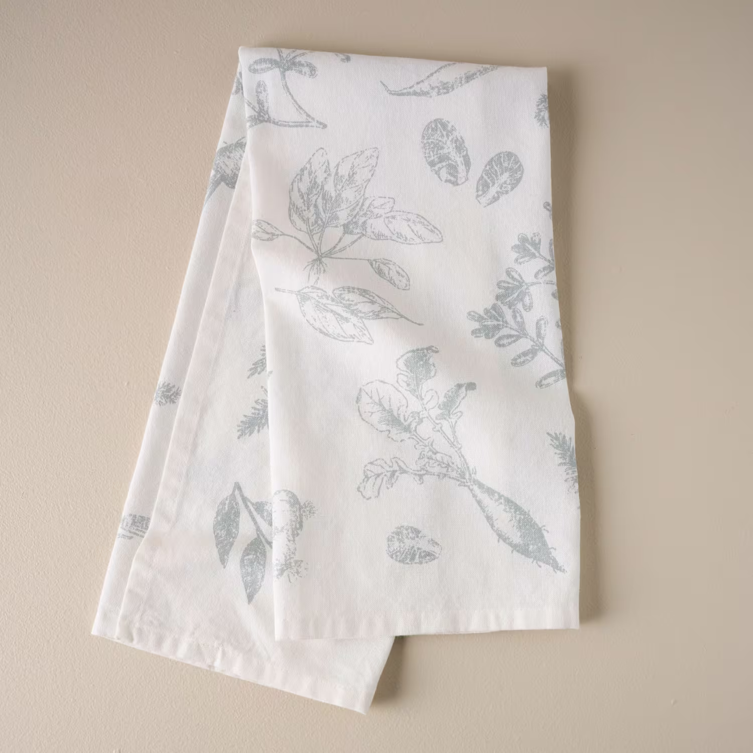Magnolia Veggie Print Tea Towel