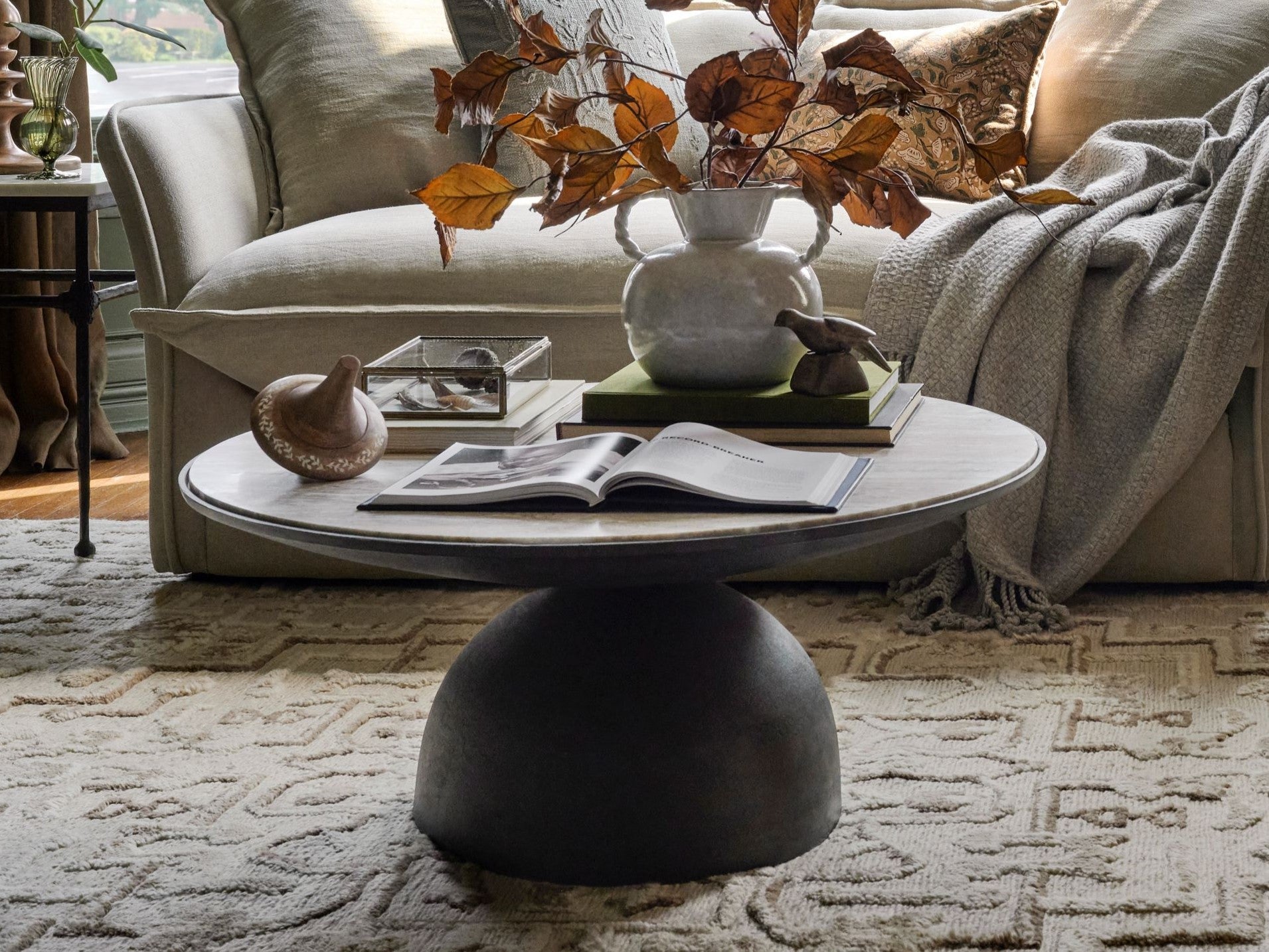 Magnolia home coffee table with storage discount