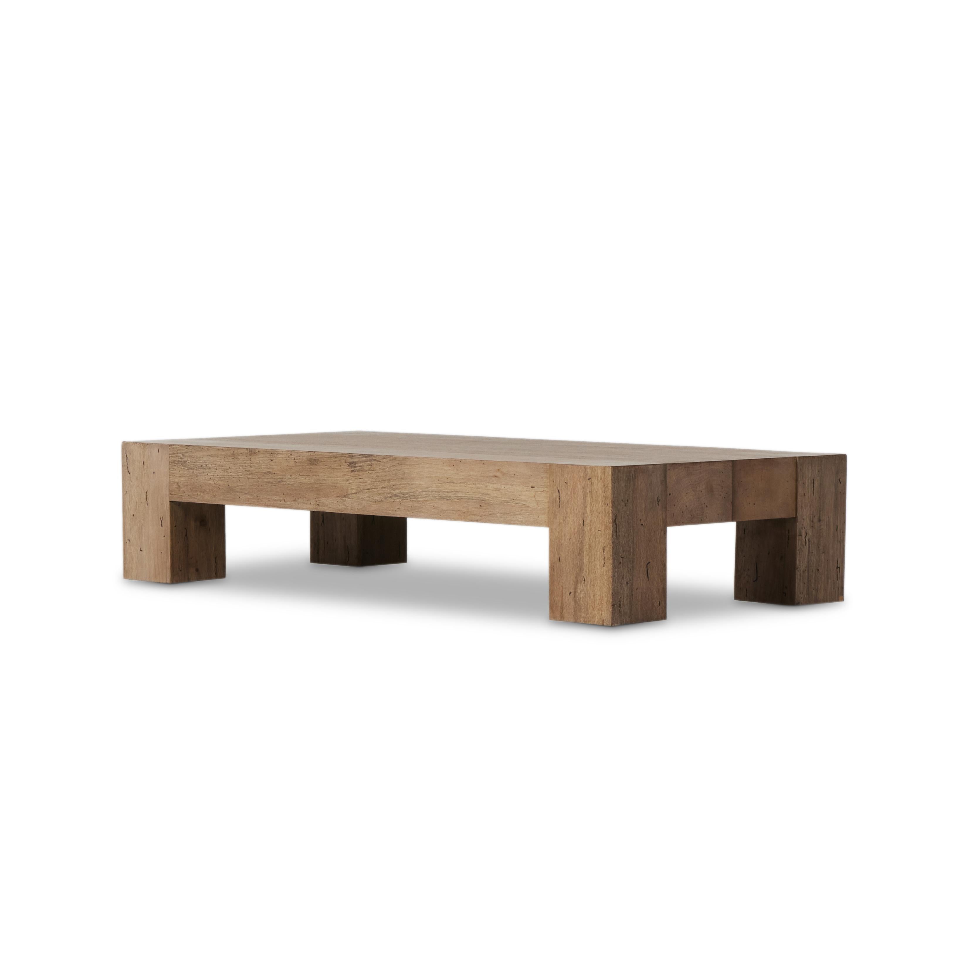 Rectangular low coffee table discount