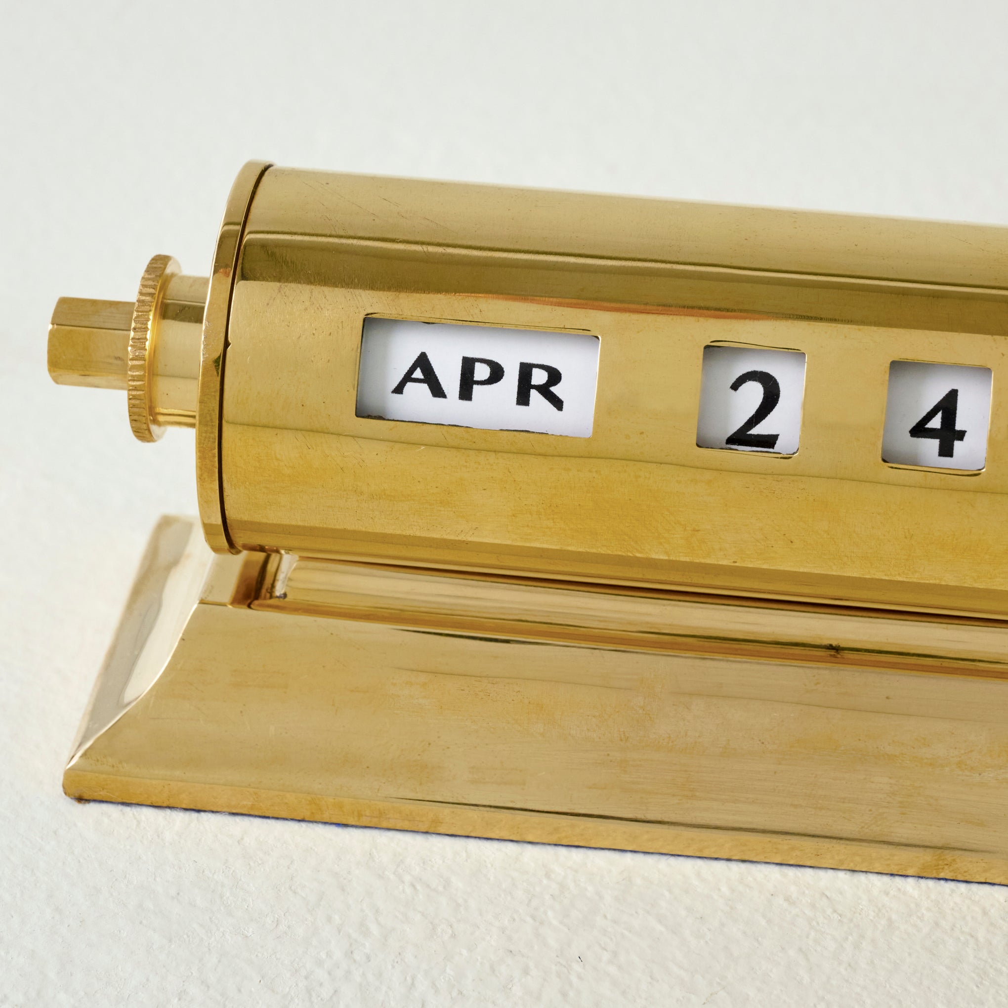 Vintage Inspired Brass Perpetual Calendar - Magnolia