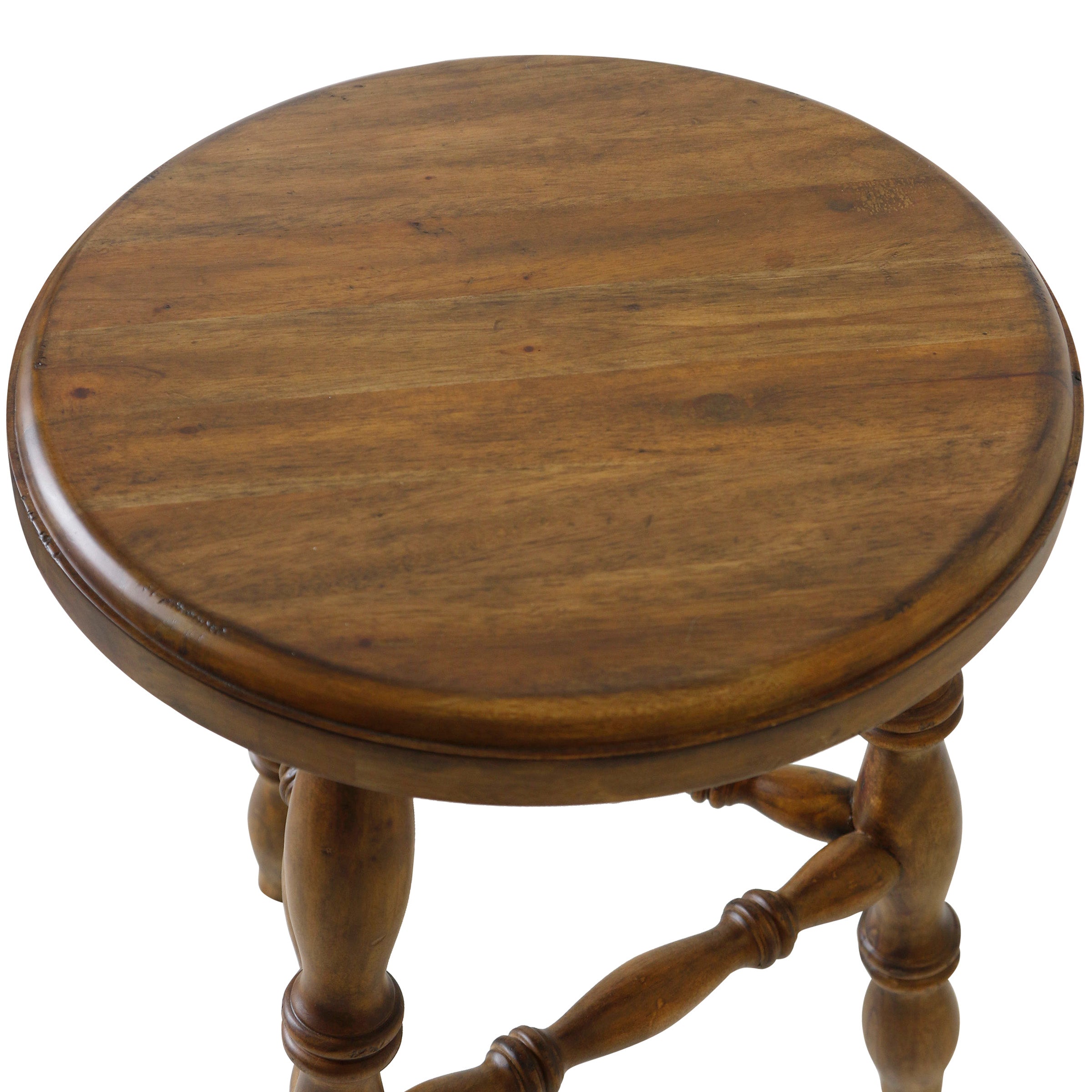 Lavinia Turned Leg Stool short Magnolia