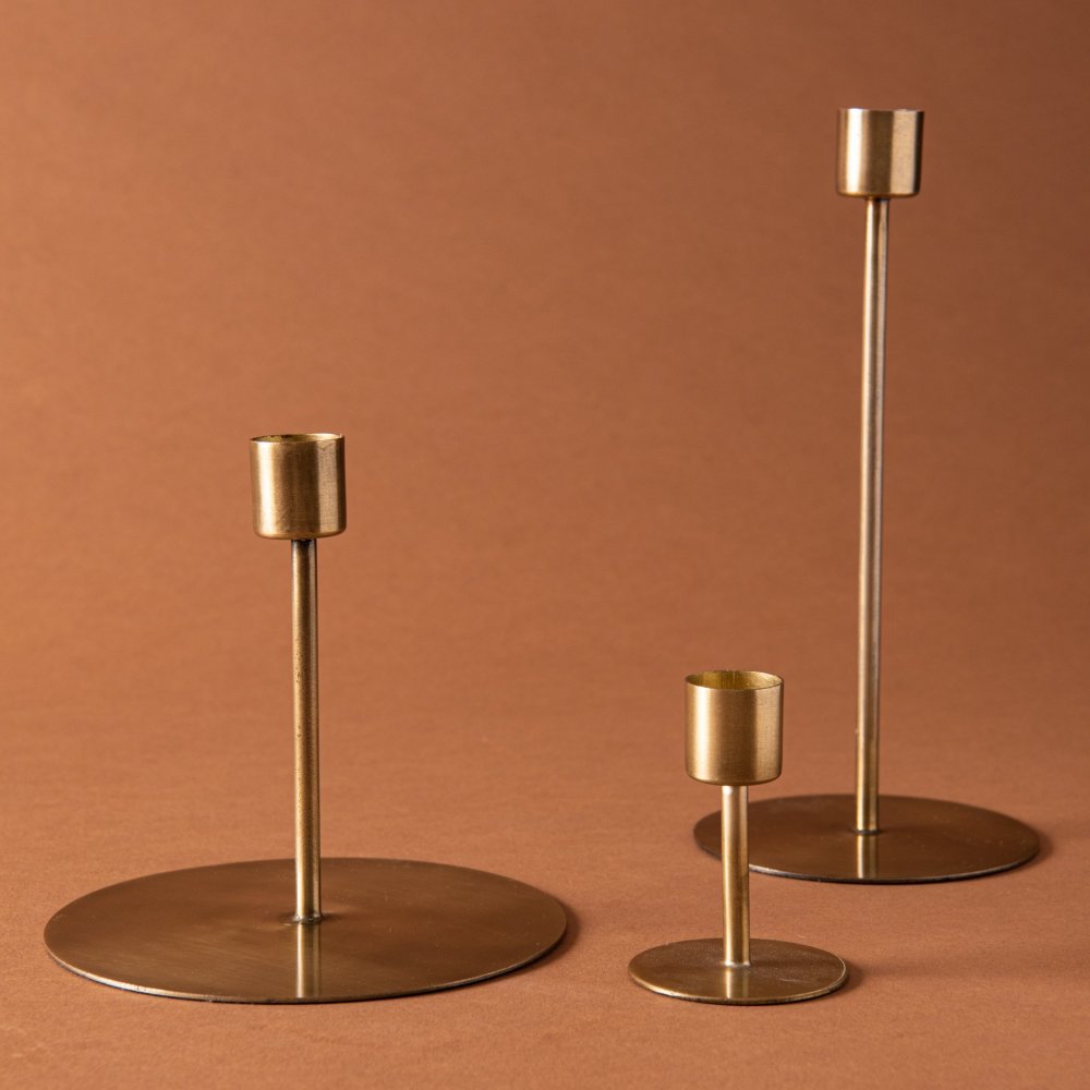Shop Gold Siena Candleholder from Magnolia Market on Openhaus