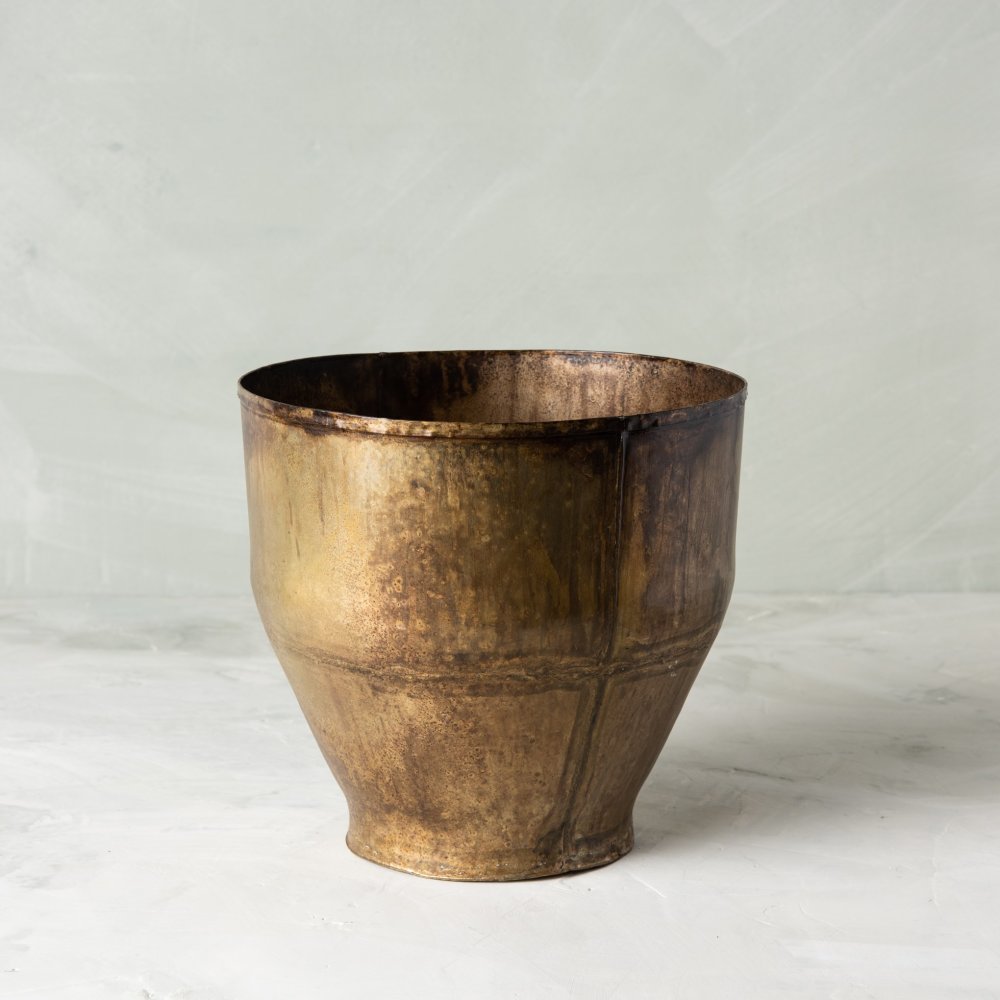 Shop Vintage Brass Metal Pot from Magnolia Home on Openhaus