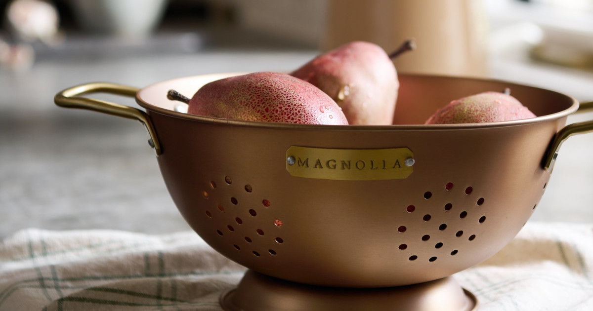 Copper and Brass Colander 3 QT | Magnolia