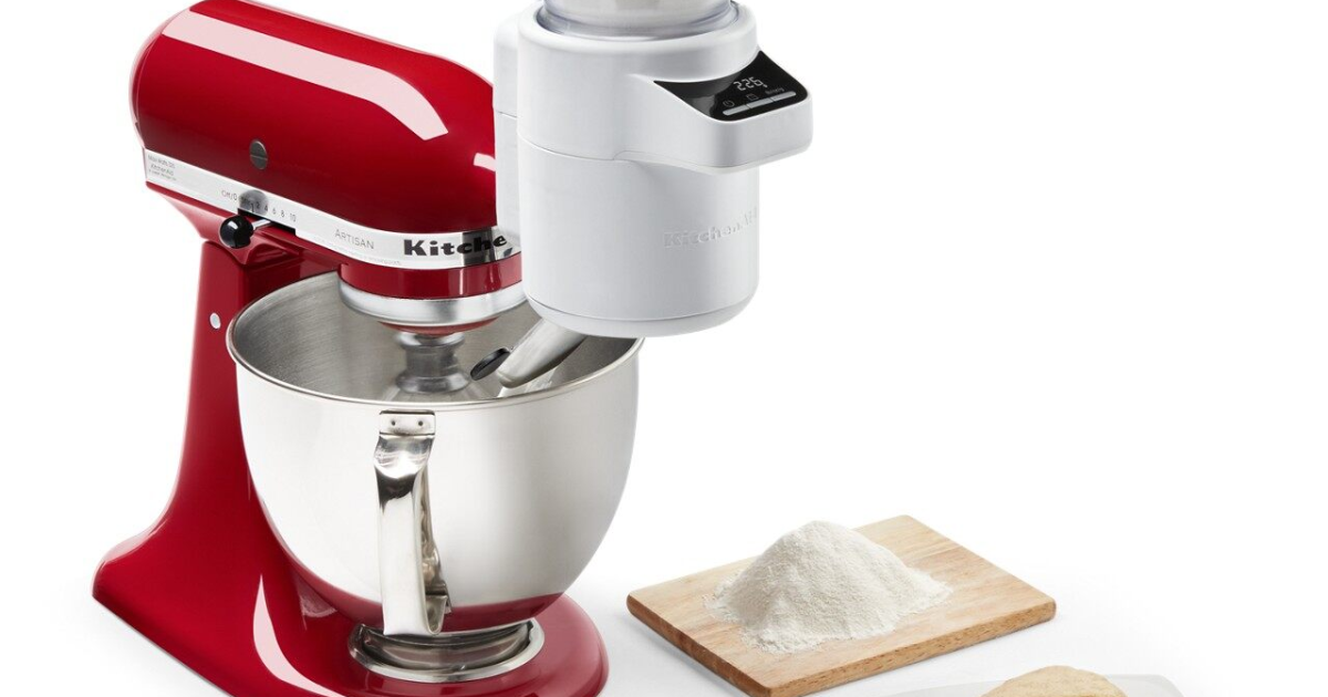 Kitchenaid sifter stand mixer attachment with scale 2025