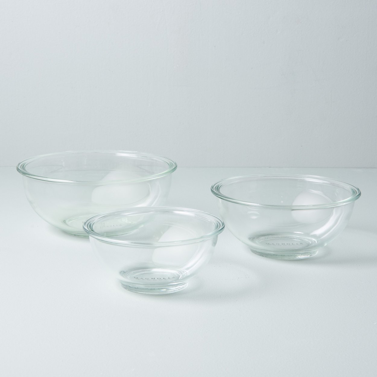 Discreet Ruimteschip Normaal Glass Mixing Bowl - Magnolia