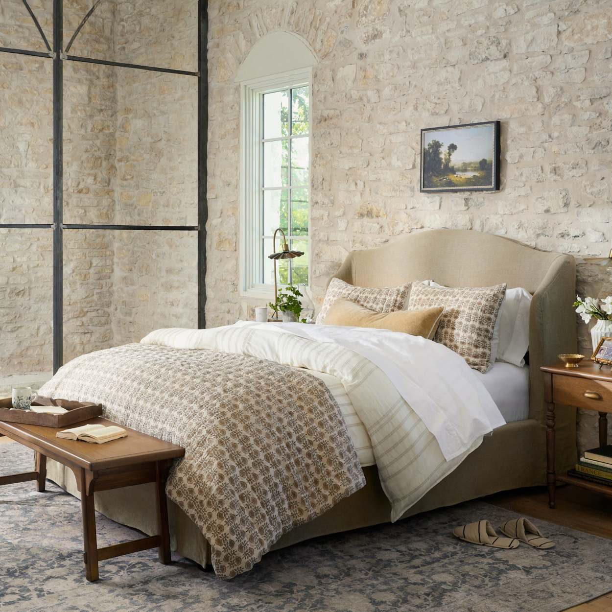 Slipcovered bed online