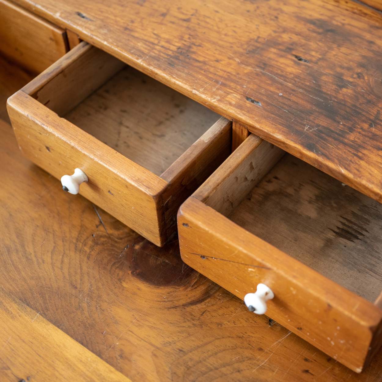 Vintage pine best sale desk