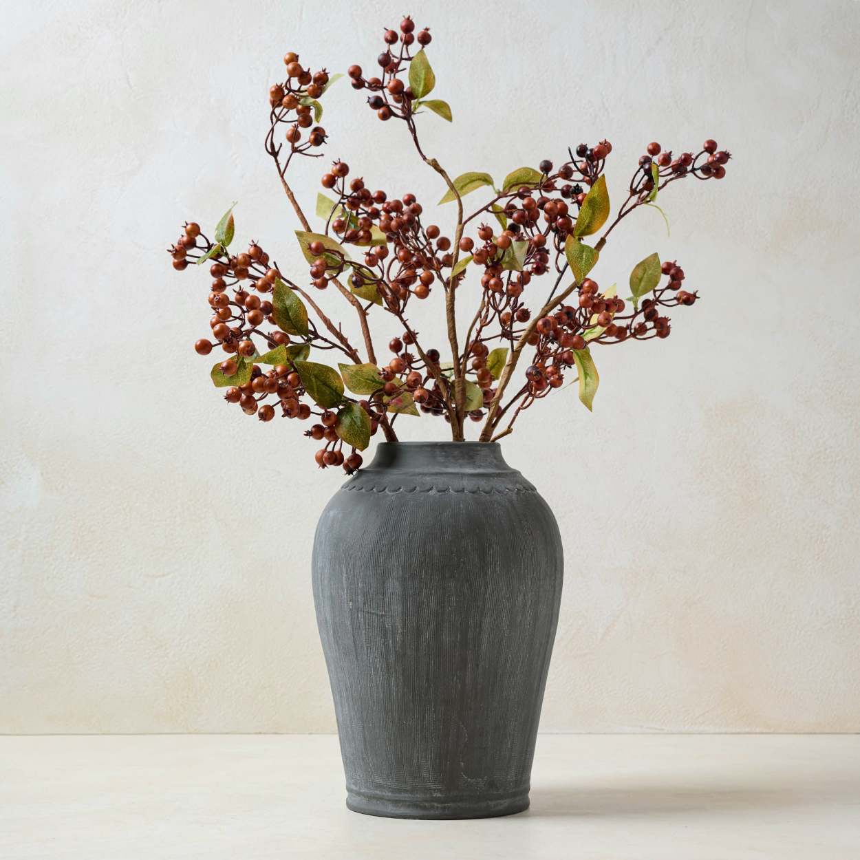 Flannery Scalloped Brass Bud Vase - Magnolia