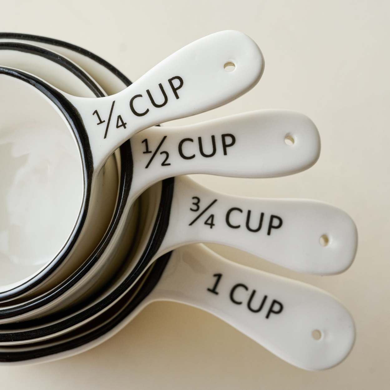 4pc Measuring Cup Set Matte Black - Hearth & Hand™ with Magnolia