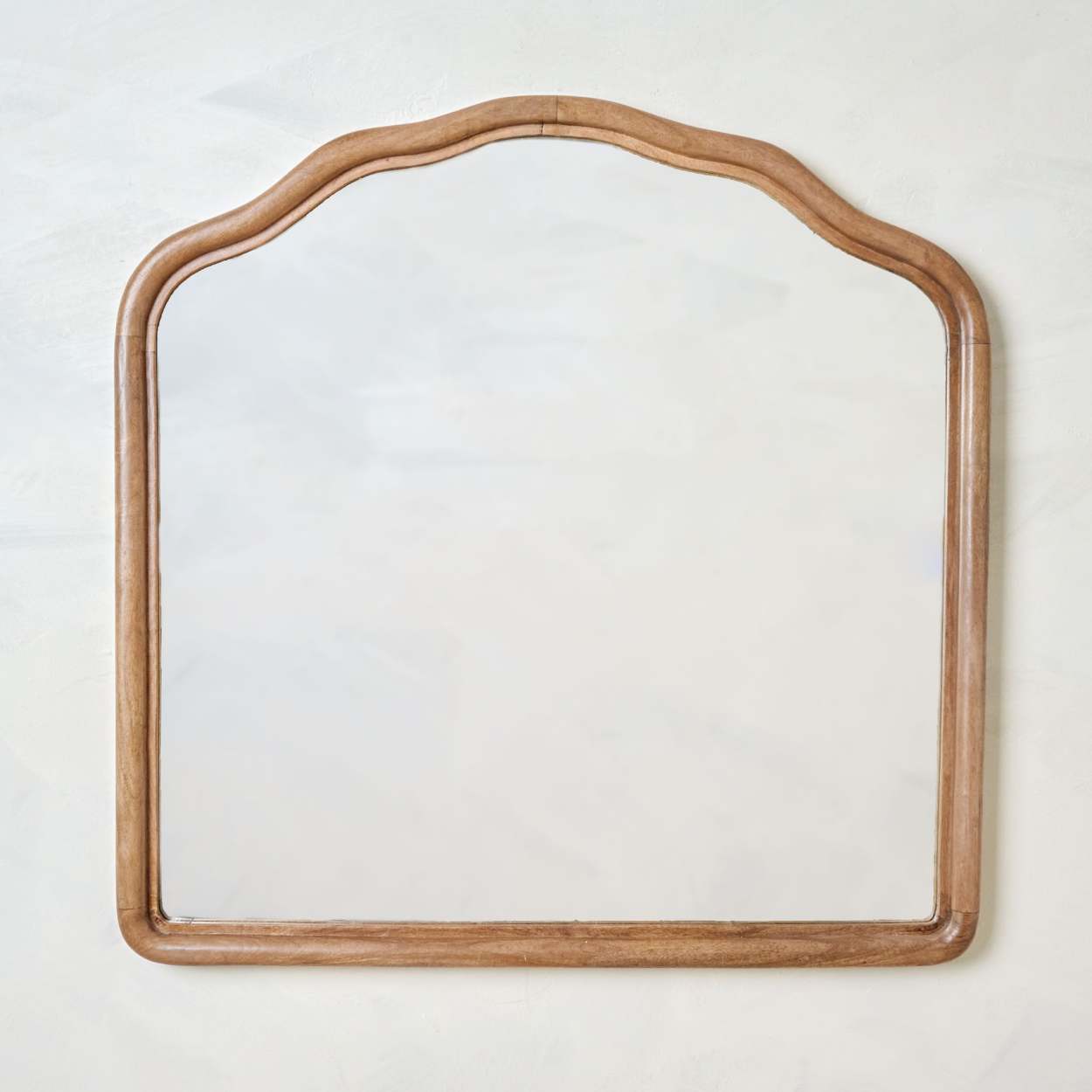 Olivia Wood Framed Mantle Mirror Magnolia