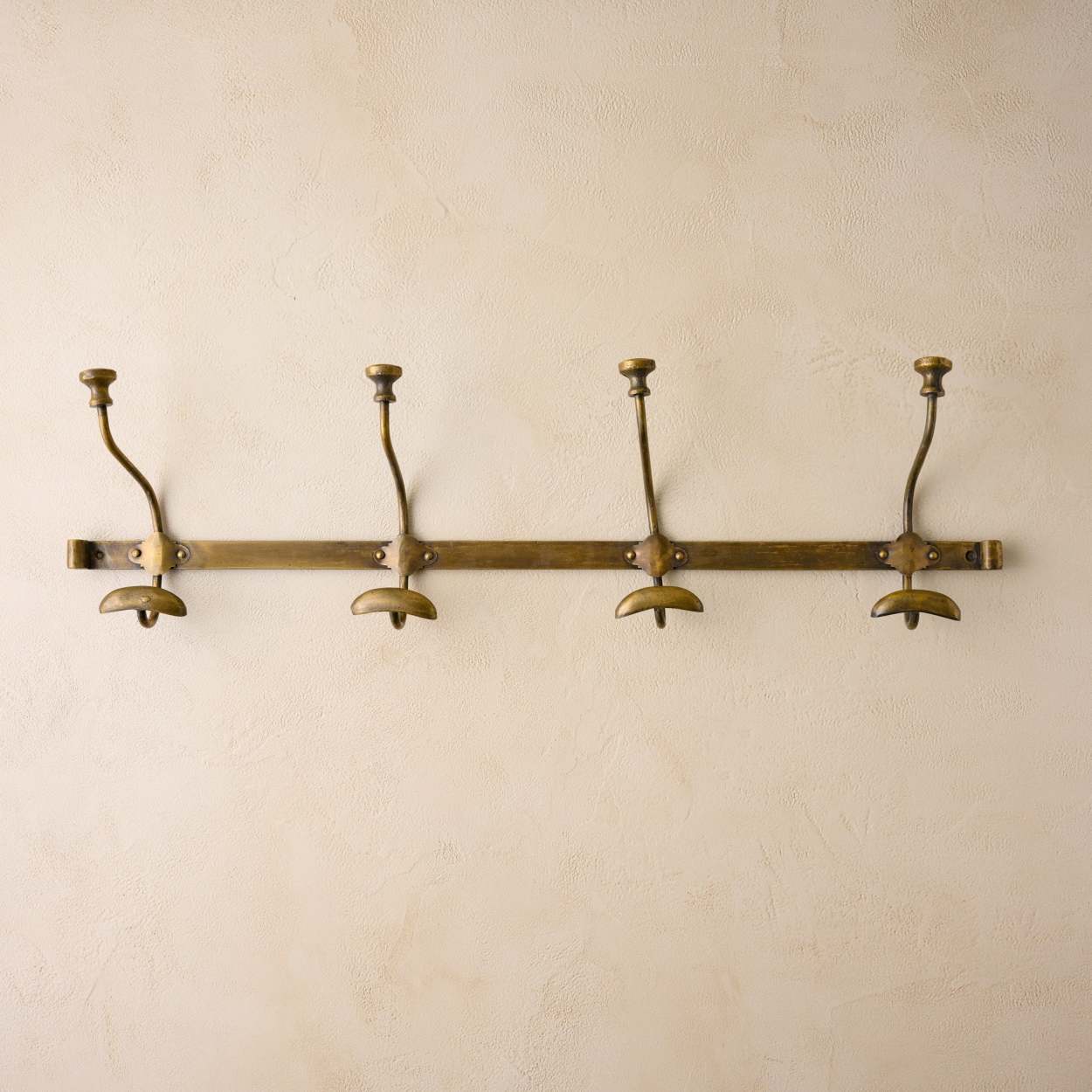 Duke Antique Brass Metal Wall Hooks Magnolia