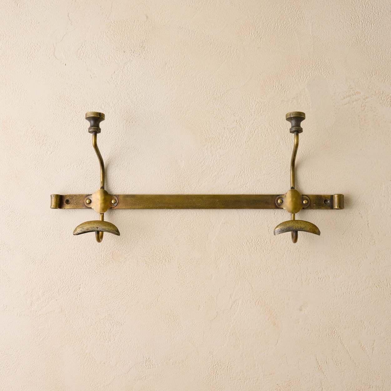 Duke Antique Brass Metal Wall Hooks - Magnolia