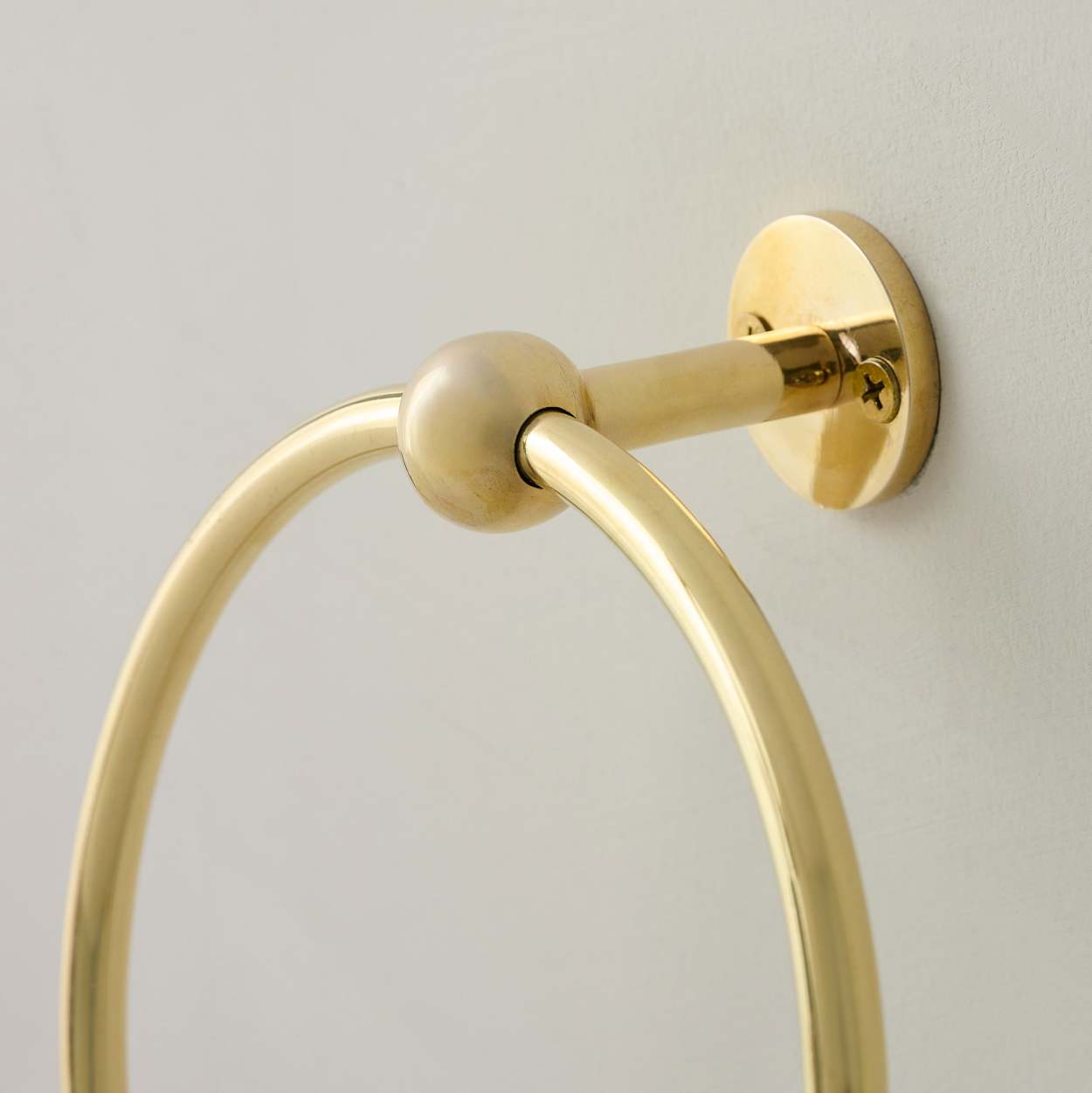 Antique brass towel ring hotsell