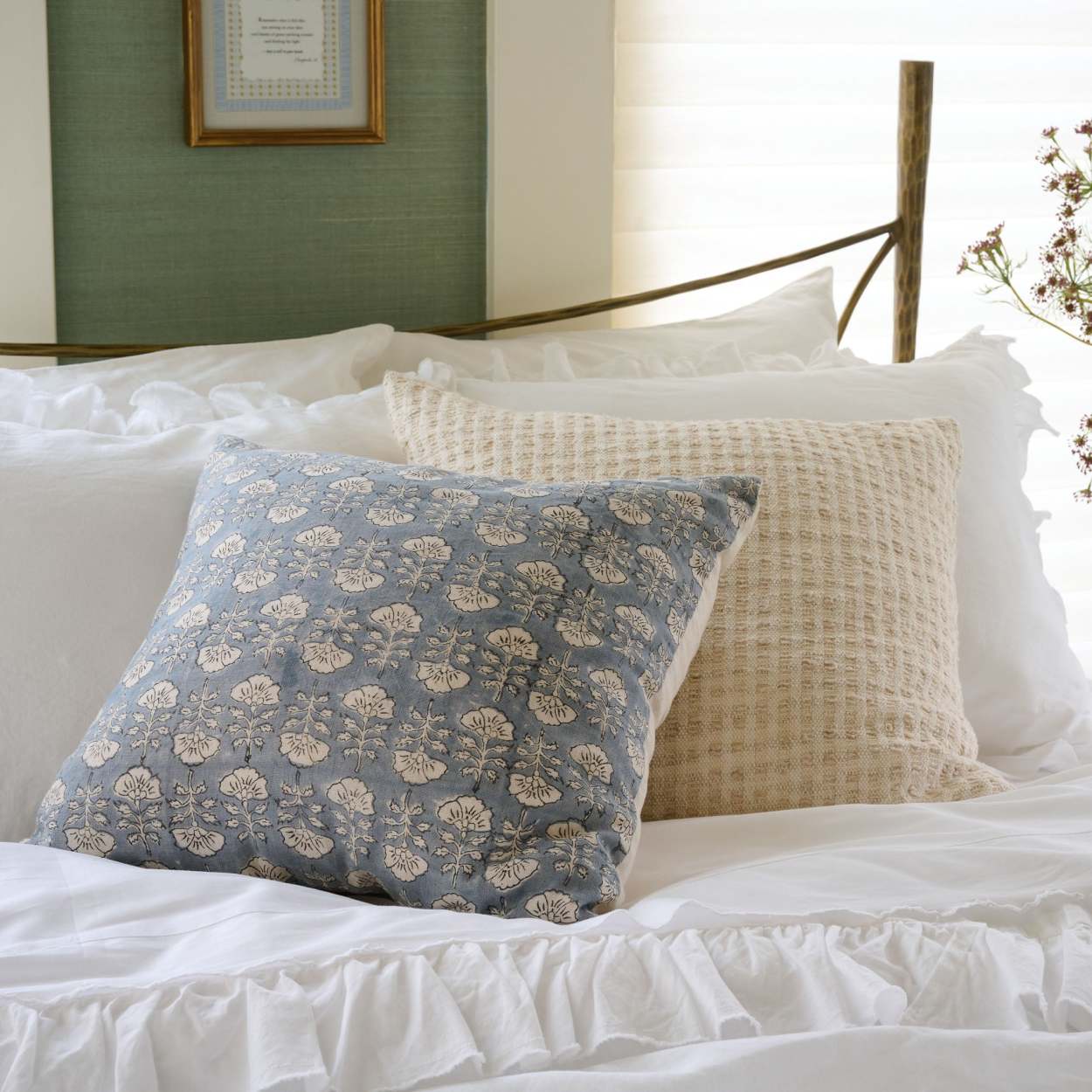 Silver and blue pillows new arrivals