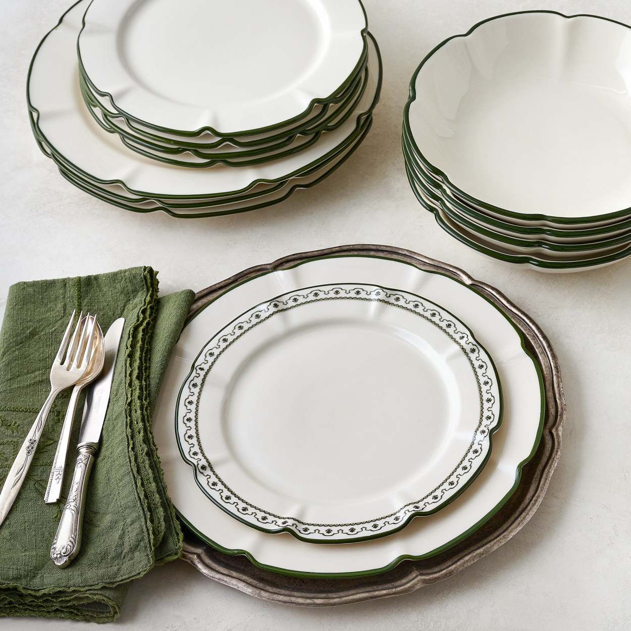 Vintage pewter dinnerware sets cheap