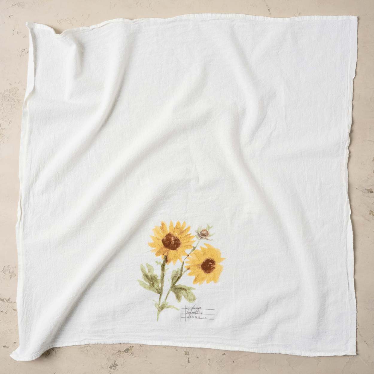Hand Towels, Sunflower Kitchen Dish Towels Set, Yellow And White
