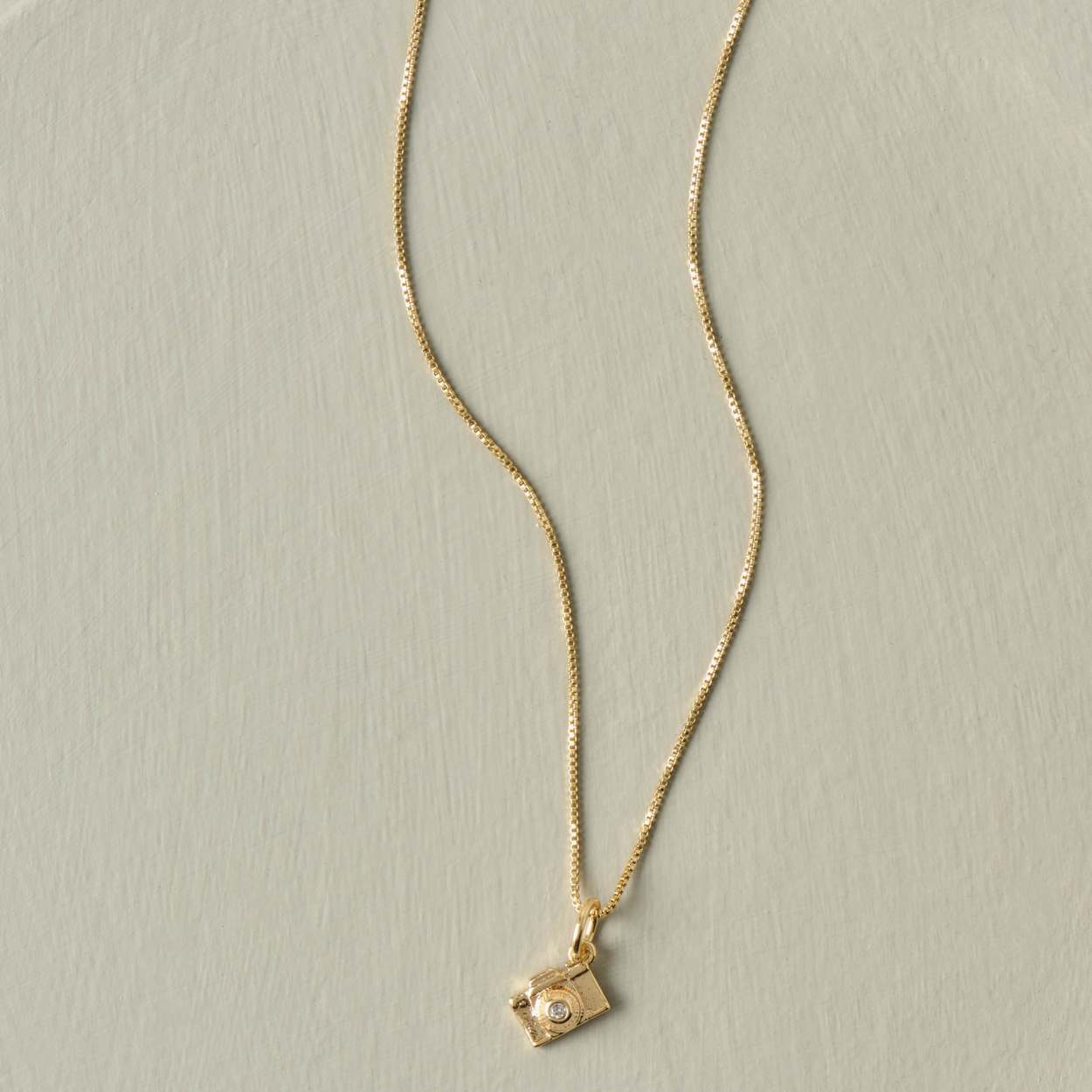 Camera Gold Chain Necklace