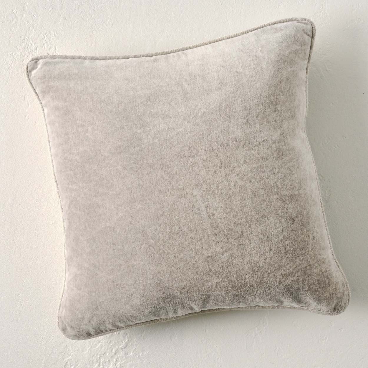 Velvet grey cushion hot sale