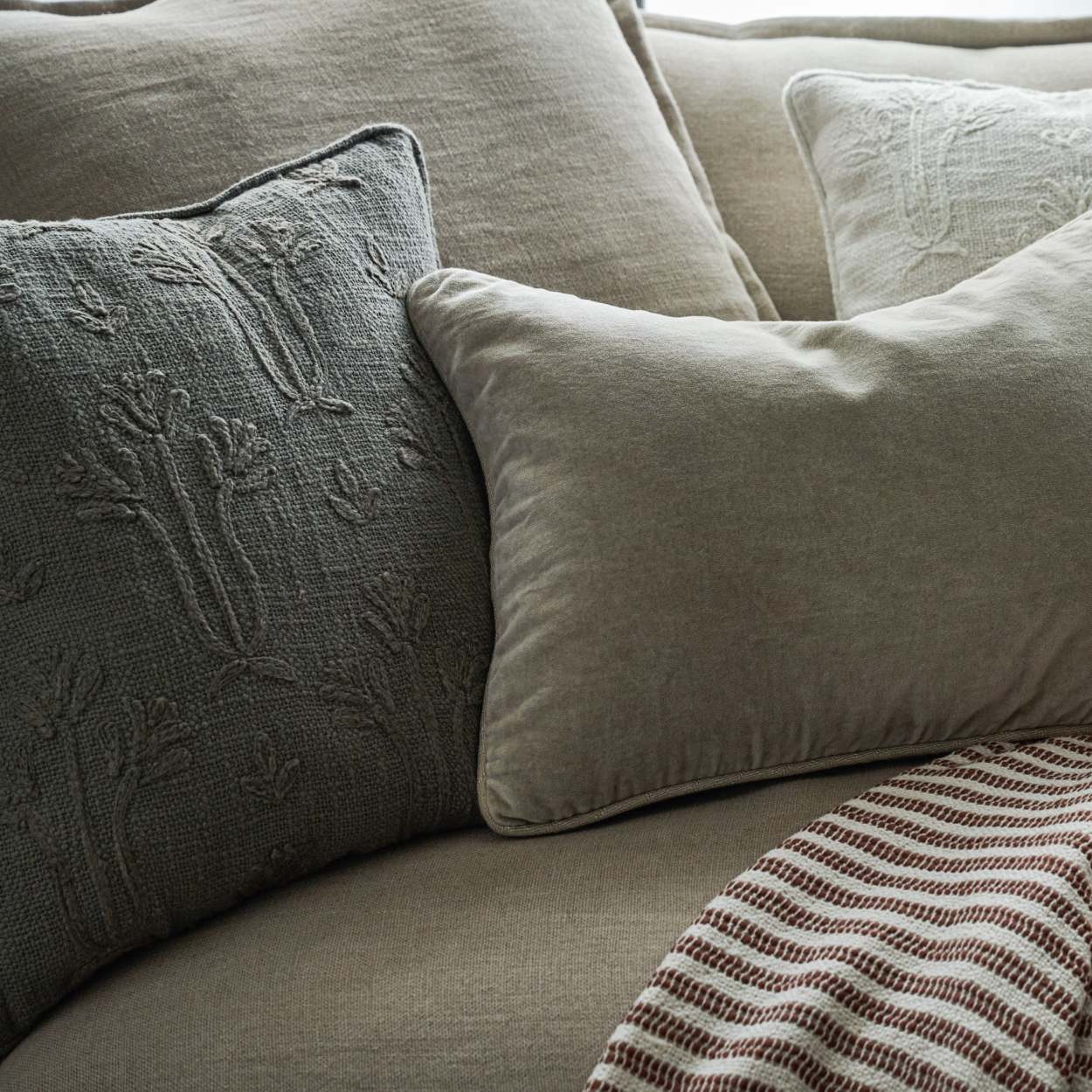 Heirloom Velvet Lumbar Pillow Magnolia