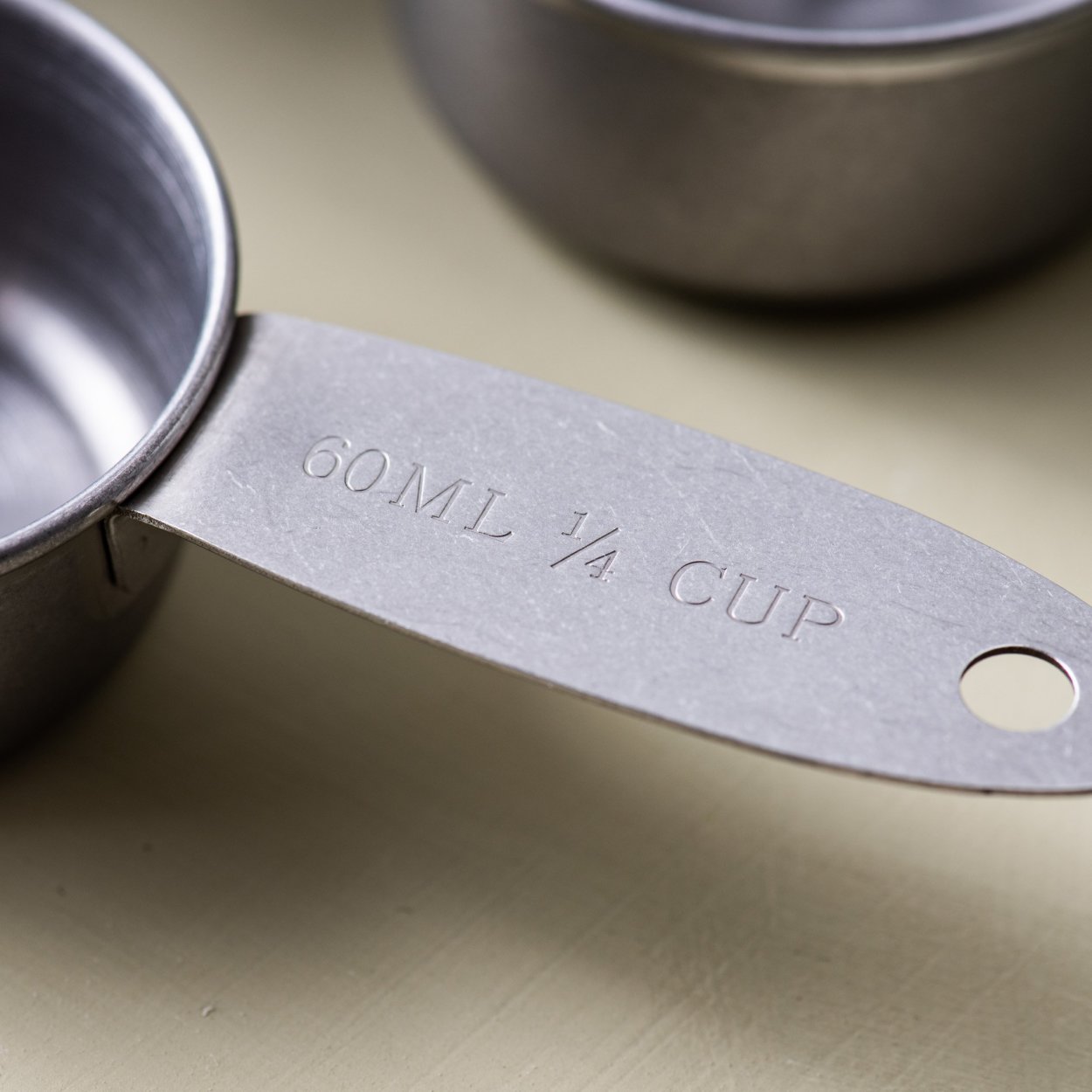 4 Vintage Vastp Stainless measuring spoons 1/4 teas, 1/3, 1/2