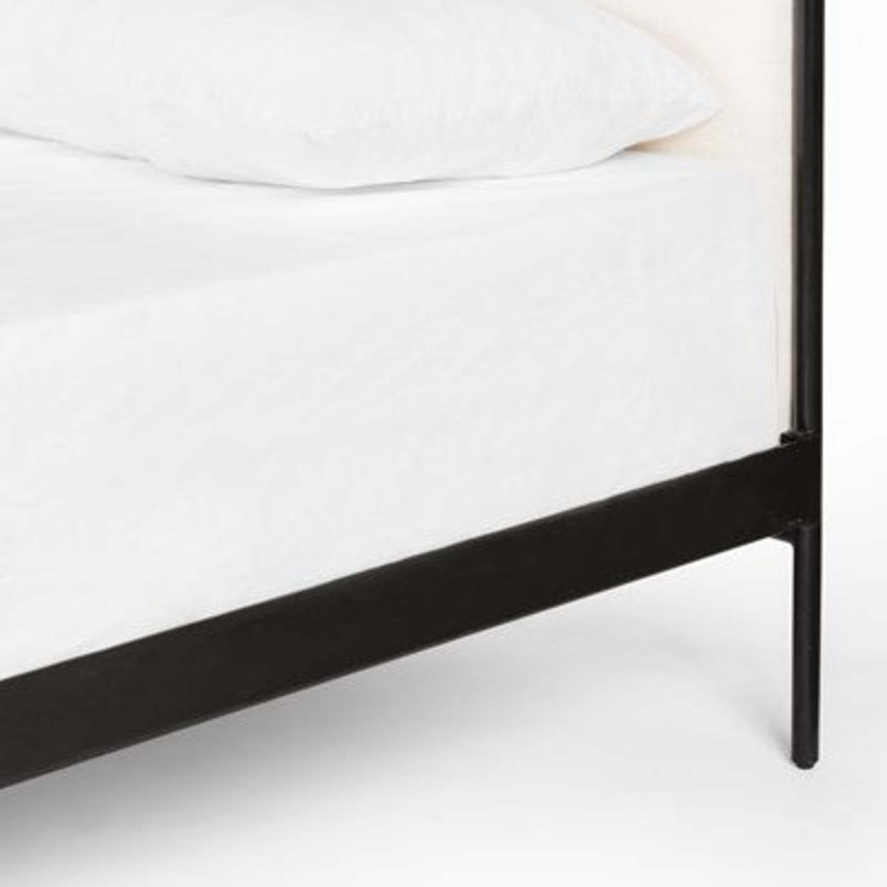 Crate and barrel outlet colette bed knockoff